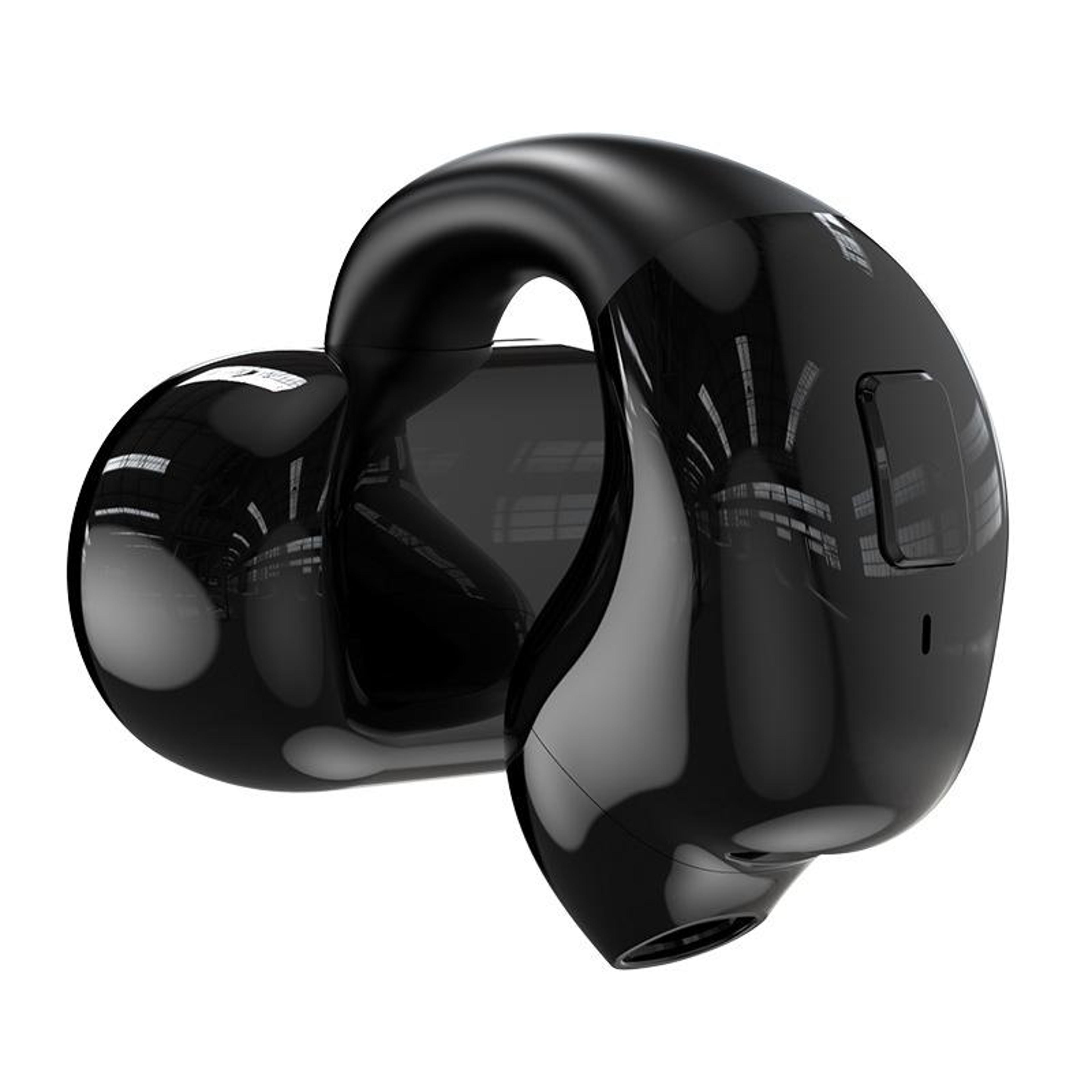 comfortfit clip-on bluetooth earphone single ear sports gaming headset with ipx5 protection
