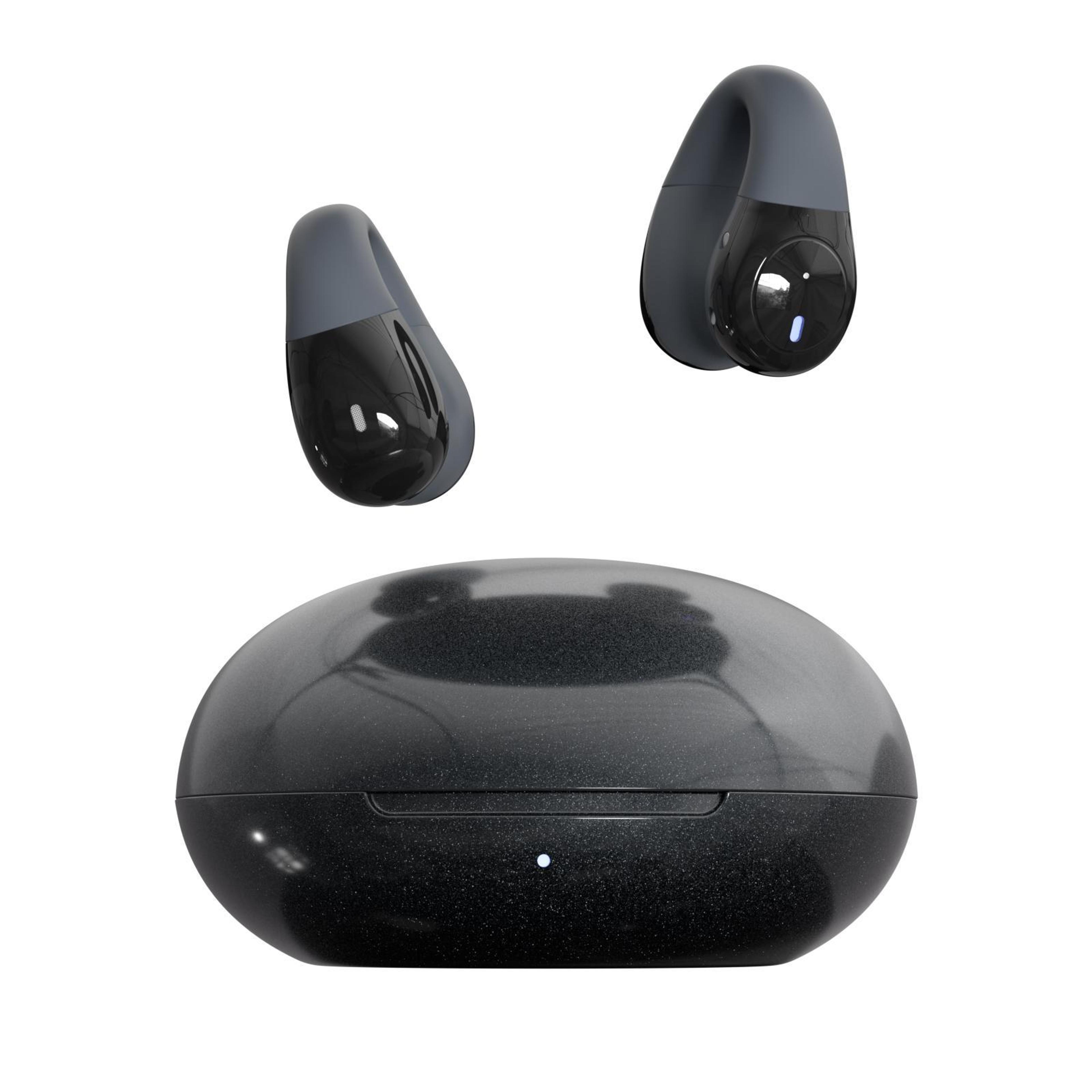 f13 bluetooth 5.4 wireless earphones, ear hook earbuds with noise reduction and 13mm hifi sound