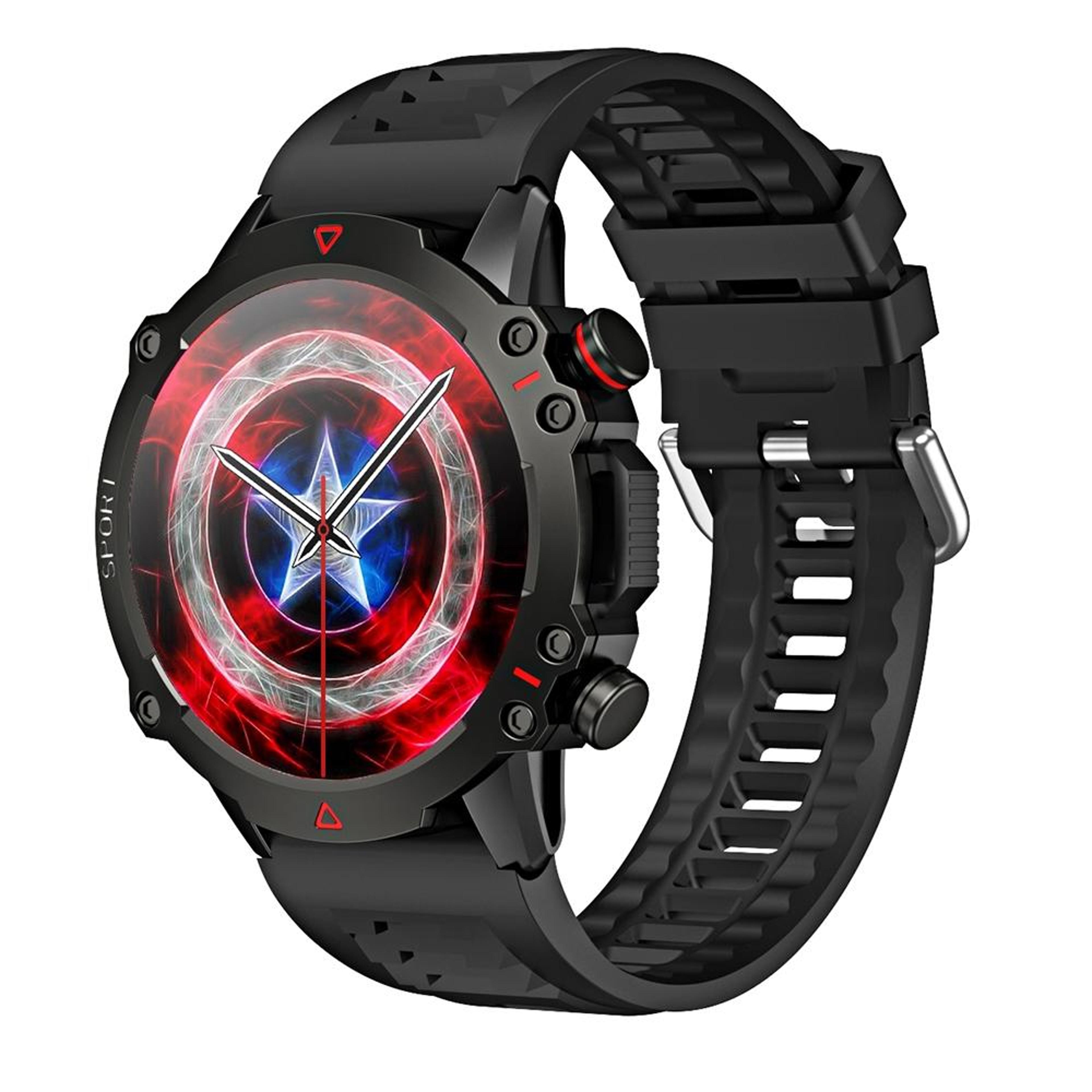 tf10 pro bluetooth calling fitness smartwatch with heart rate, sleep tracking and ip67 protection