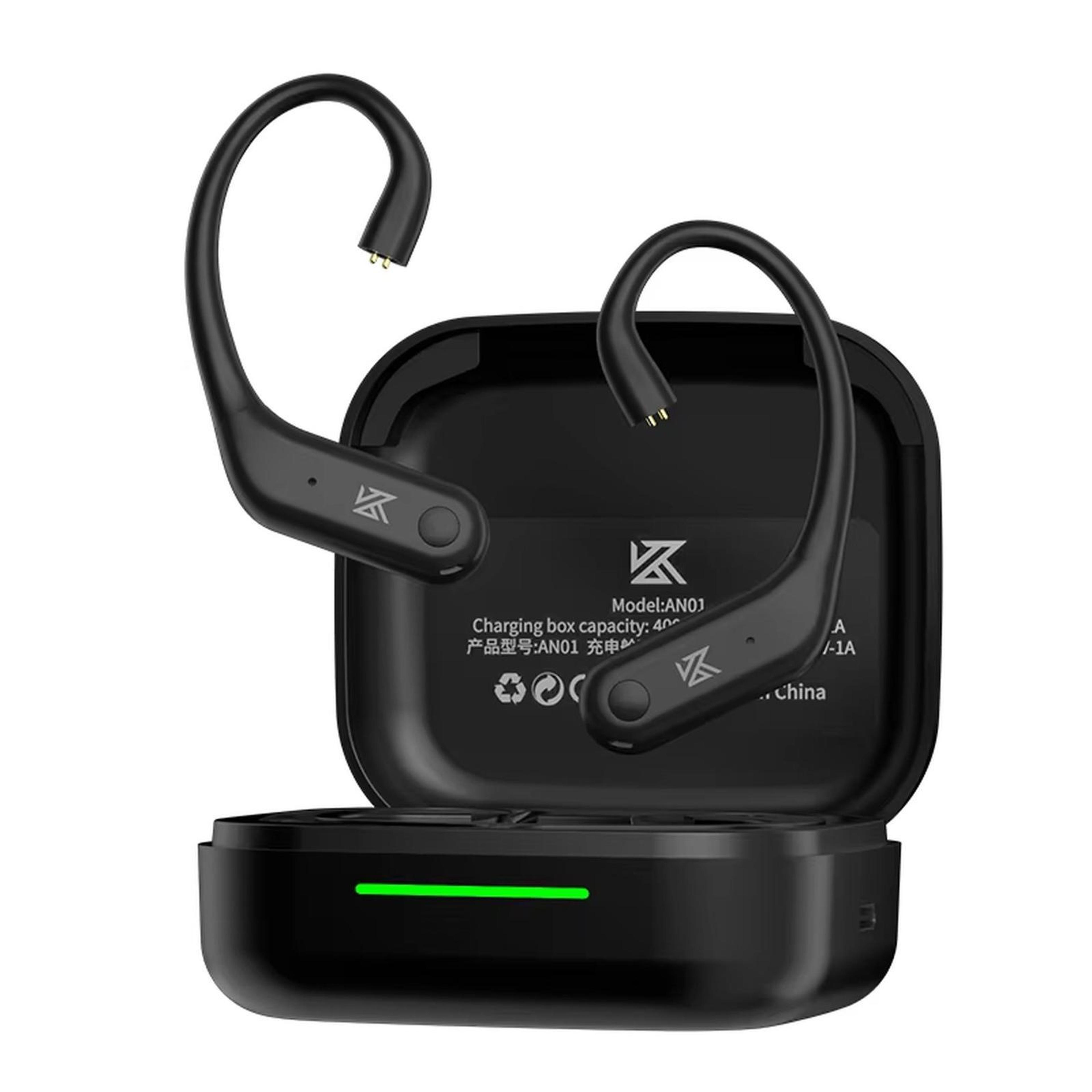 kz an01 bluetooth earhook adapter with anc, ldac hi-fi audio and low-latency gaming