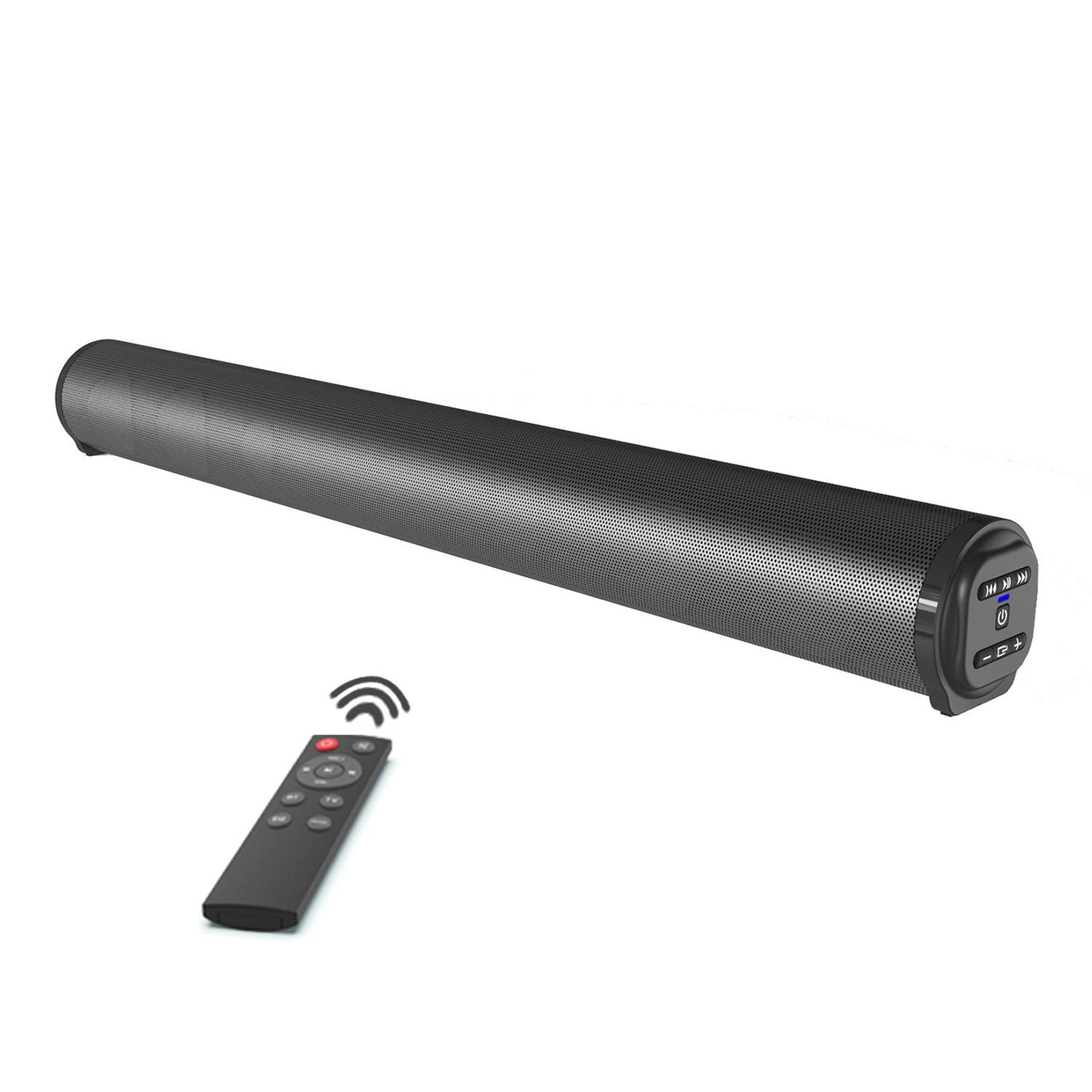 bs-10 20w bluetooth soundbar for tv with remote control and multi-input audio
