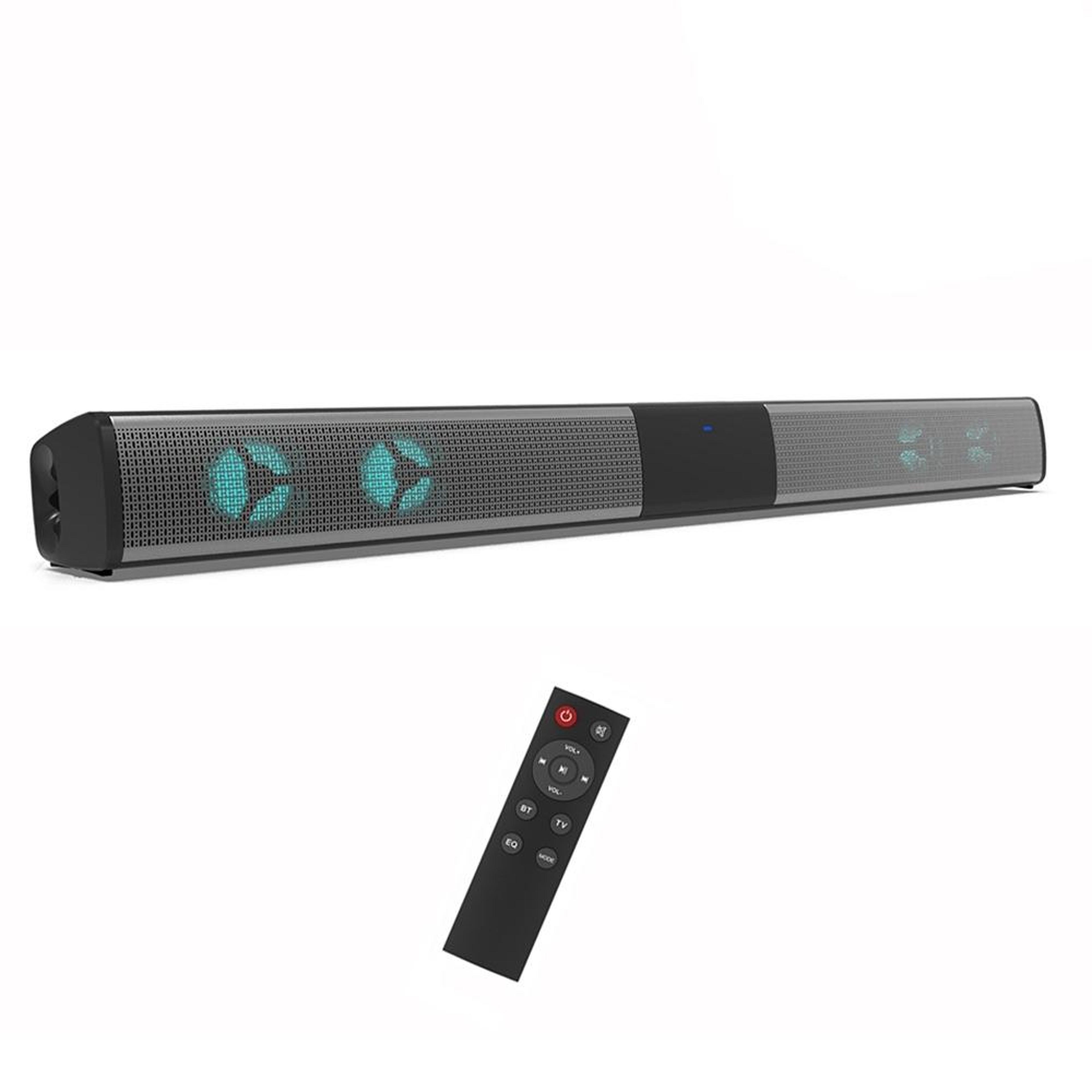 bs-28e bluetooth speaker with rgb lights, 20w hifi sound and remote control