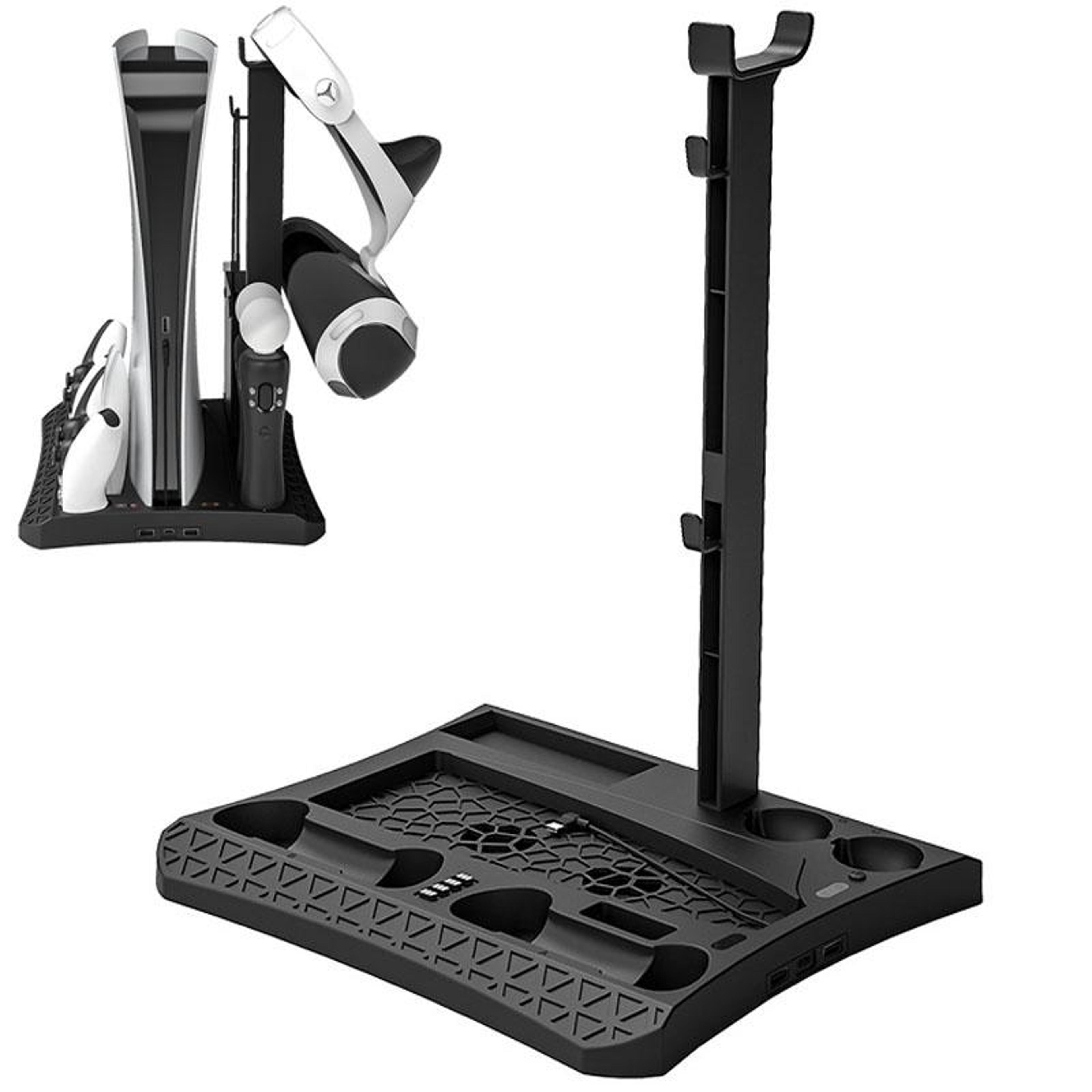iplay hbp-270 ps5 cooling stand with ps5 charging dock and storage rack