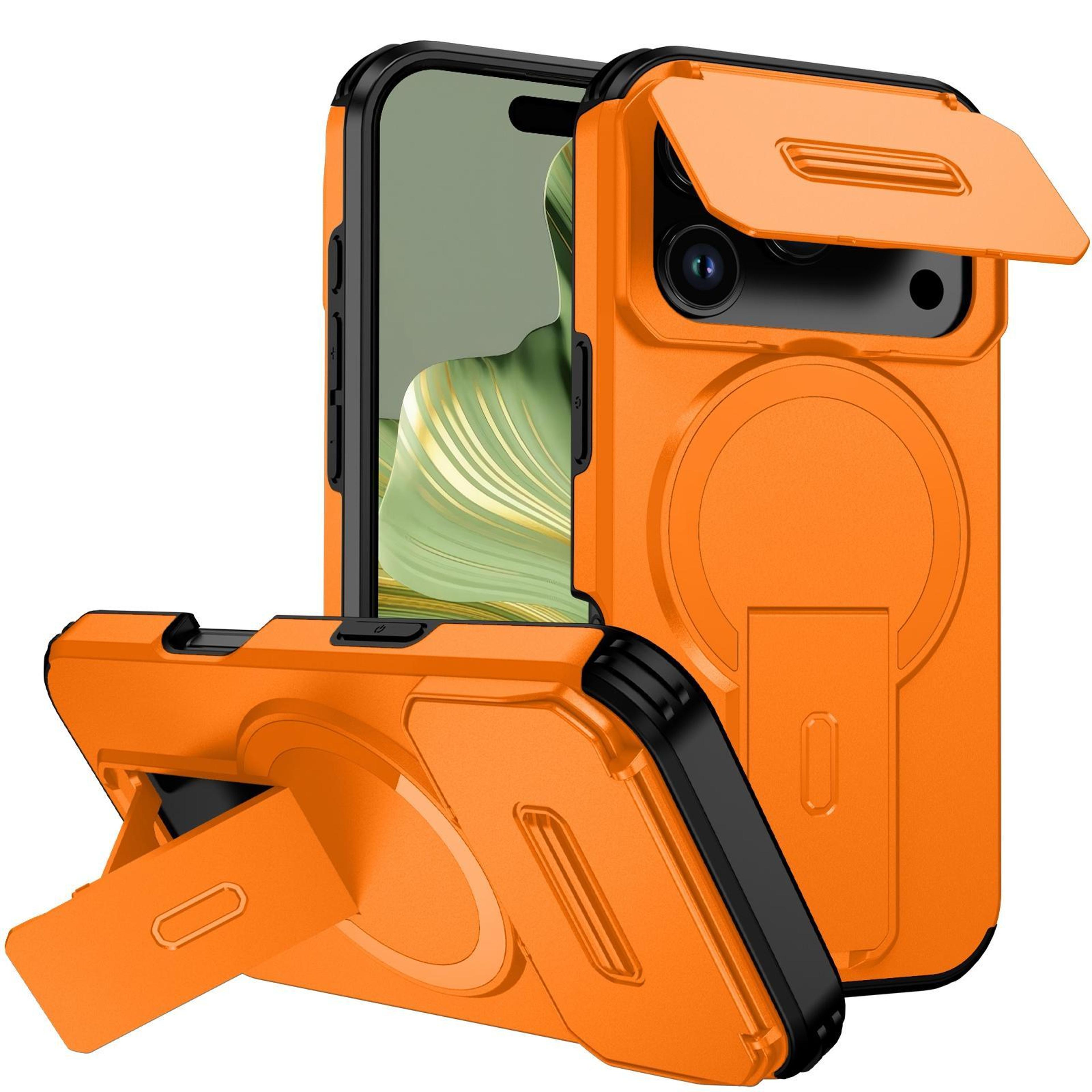 iphone 18 pro magsafe case with sliding camera cover and durable tpu pc protection
