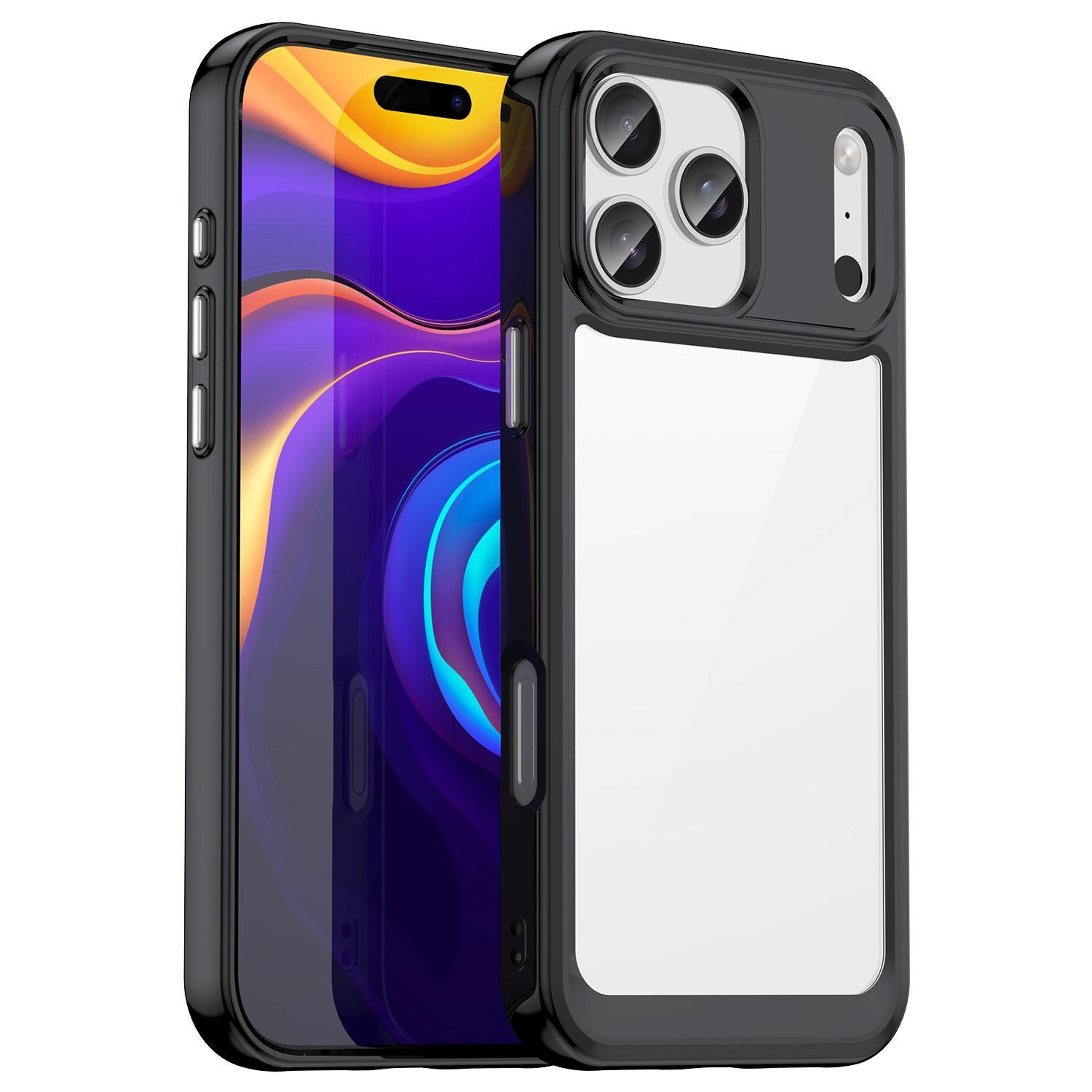 colorful iphone 18 pro max case slim acrylic tpu protective cover