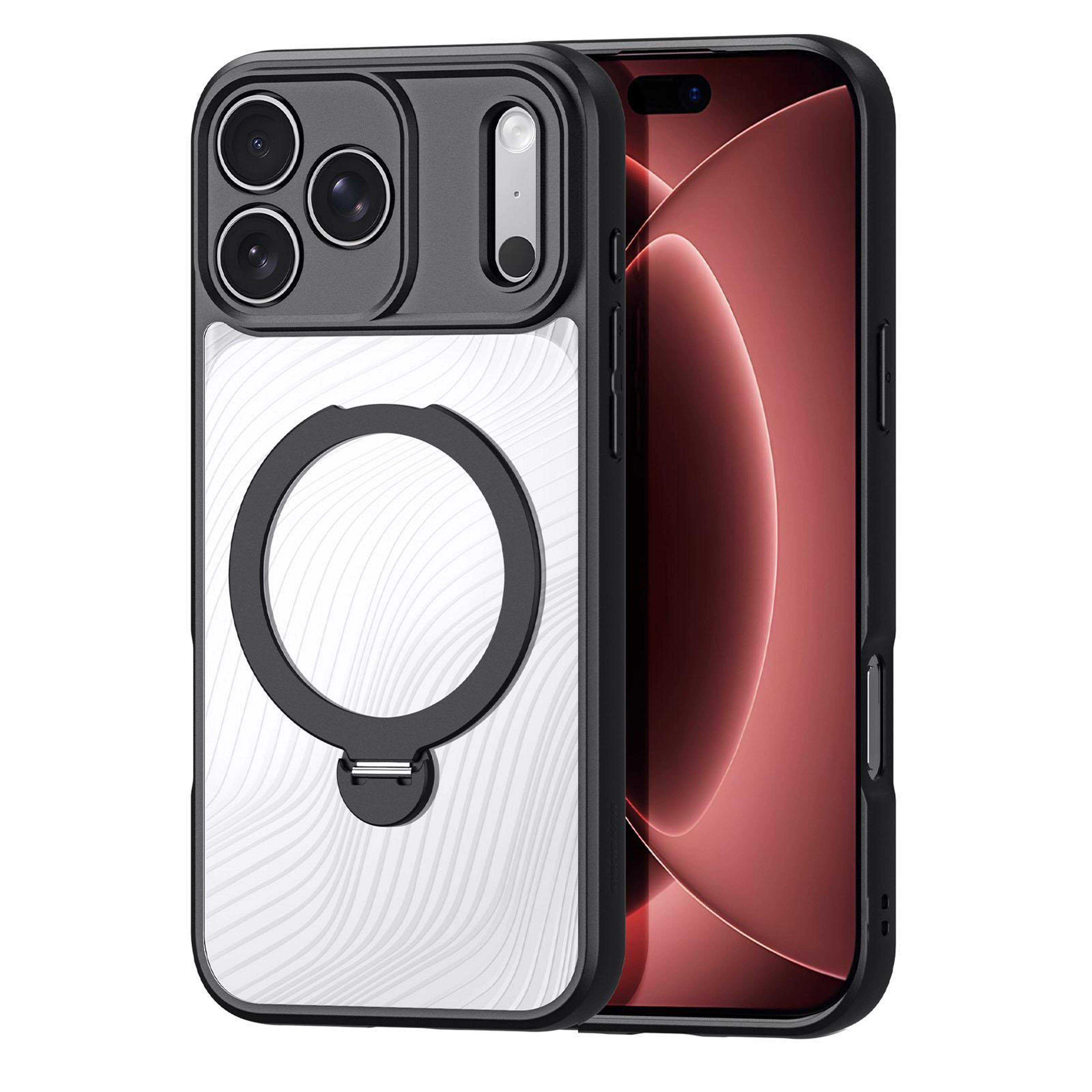 dux ducis aimo mag iphone 18 pro max magsafe case with ring holder and shockproof frosted protection