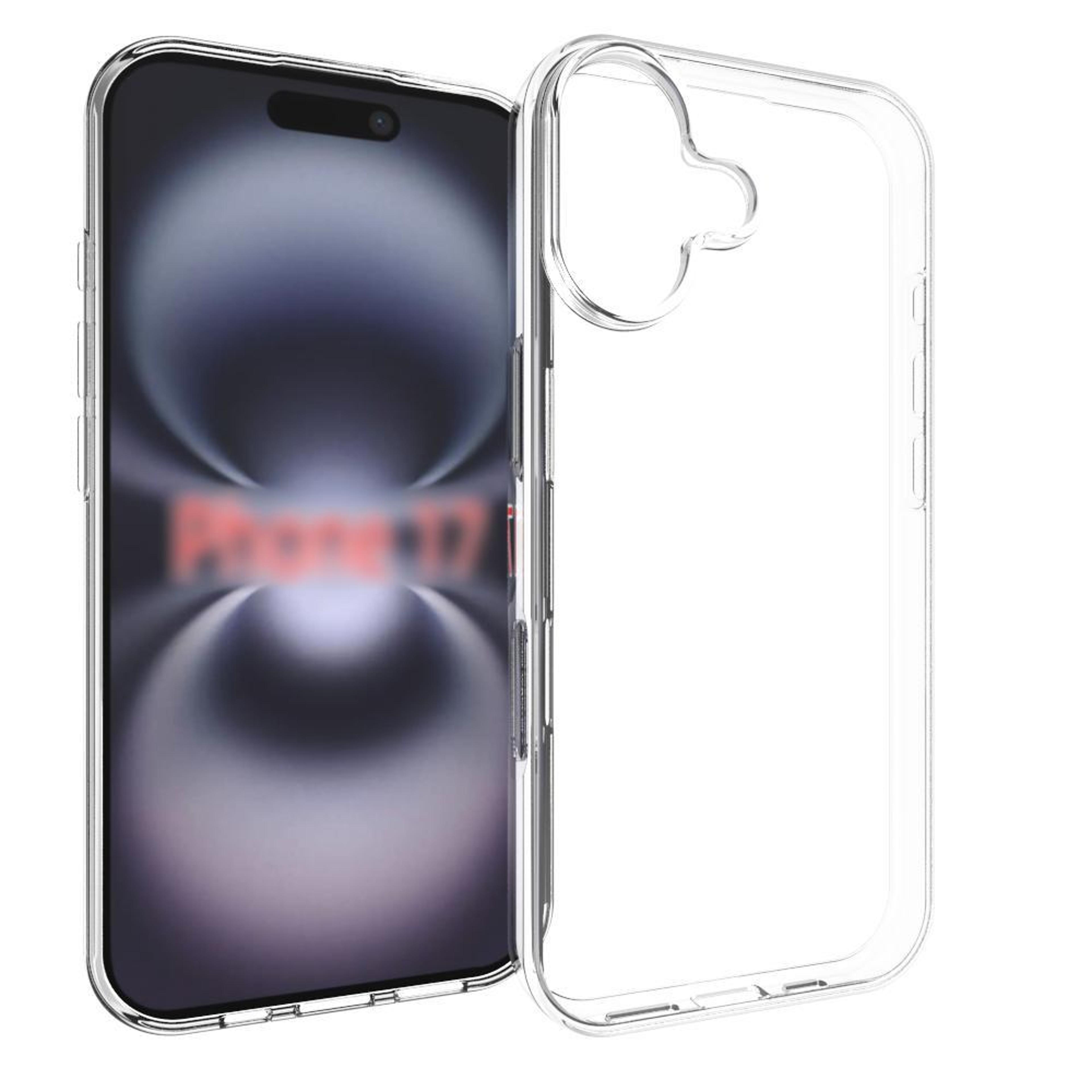 iphone 18 clear tpu case with slim scratch protection and textured finish