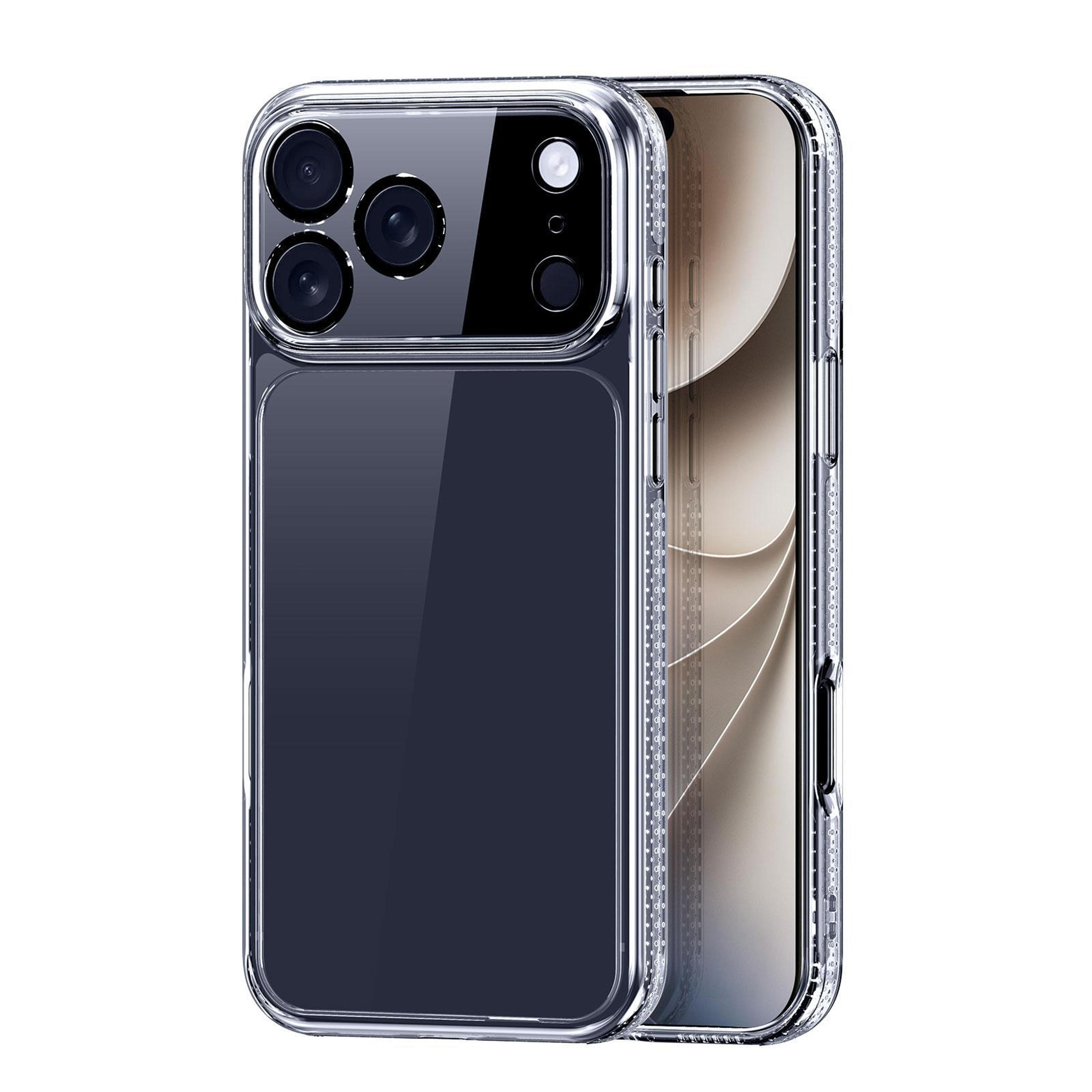 dux ducis clin iphone 18 pro max case clear pc tpu shock-absorbing protective cover