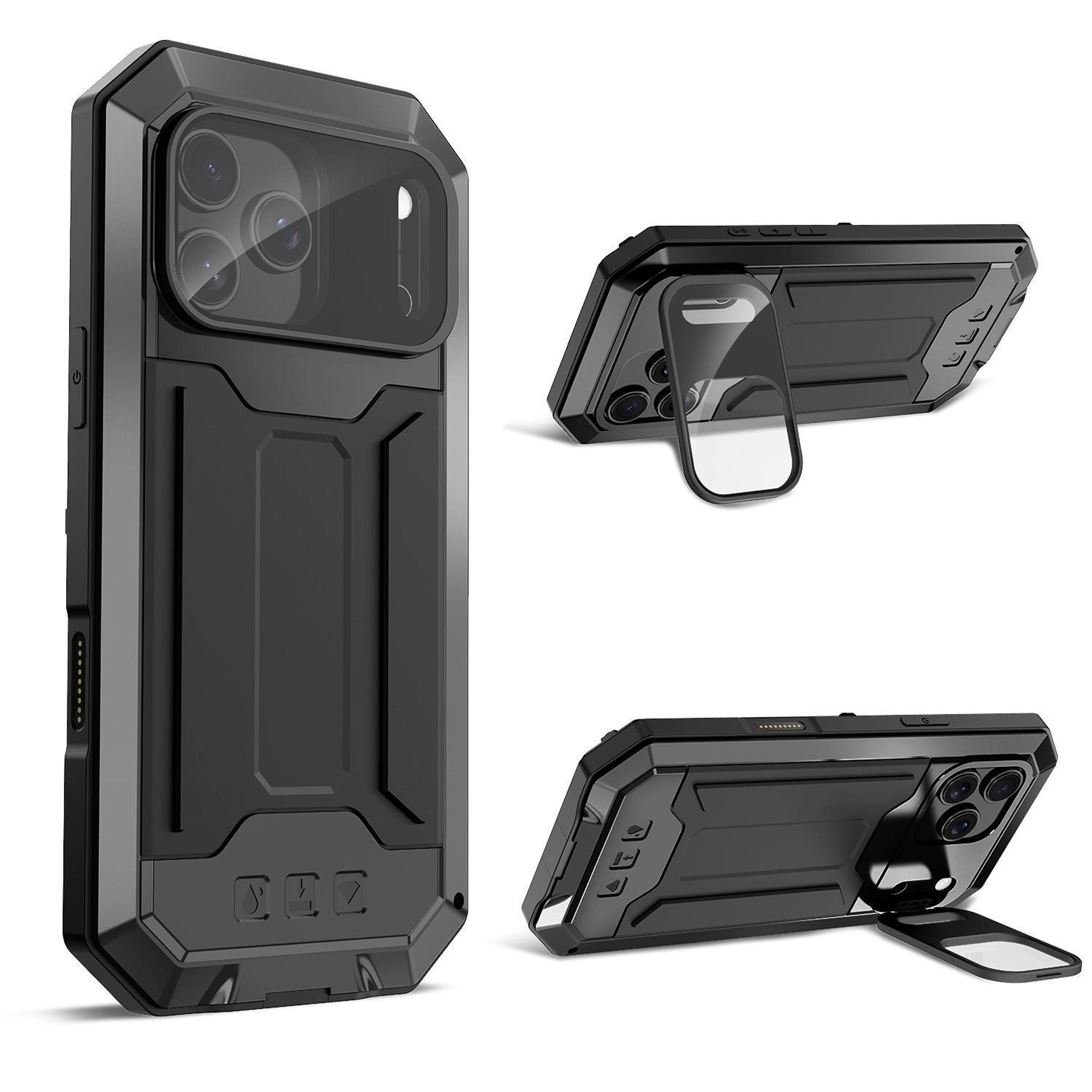 r-just rugged iphone 18 pro max case with sliding camera protection and ip54 splash resistance