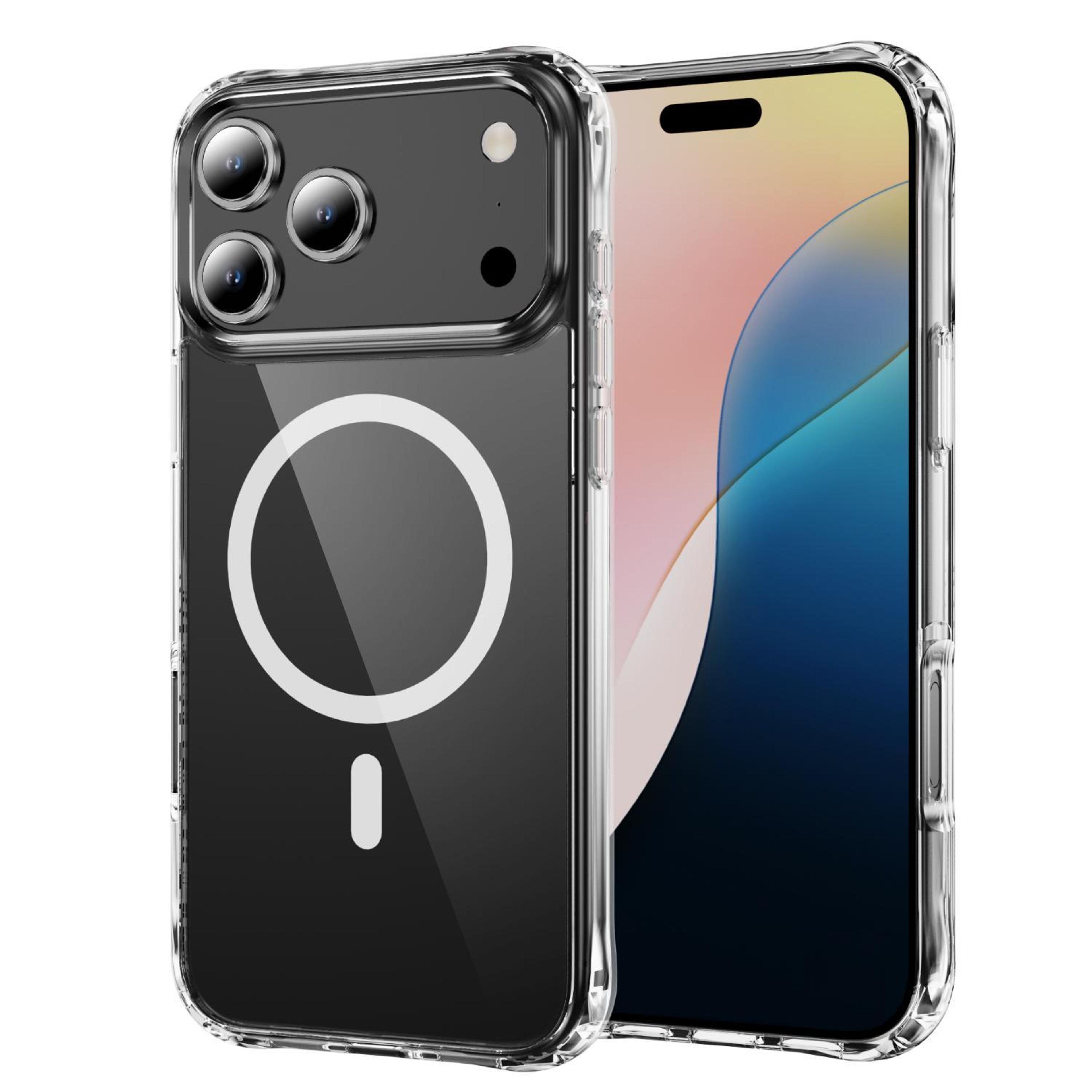 iphone 18 pro clear magsafe case with air-cushion corner protection