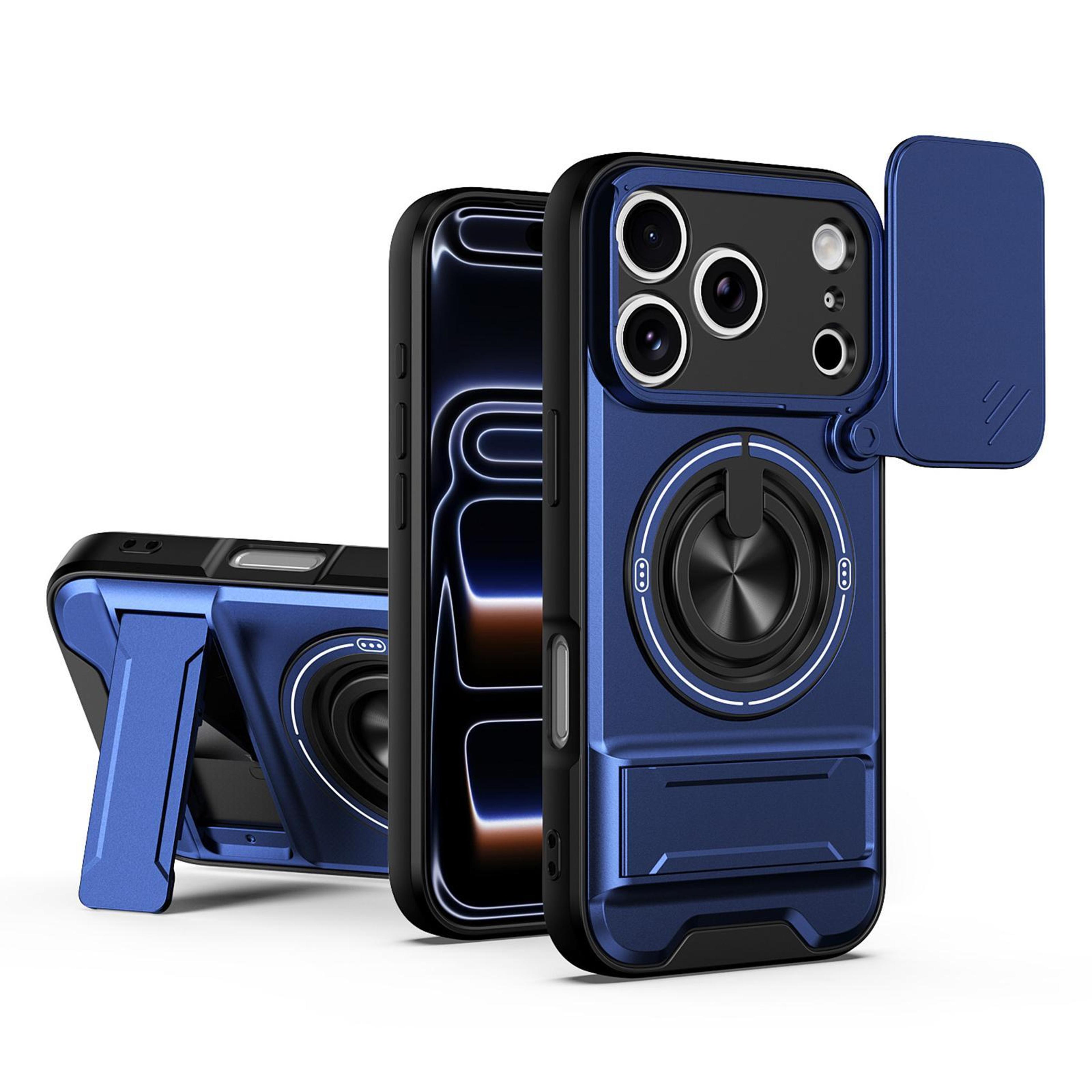 iphone 18 pro case with sliding camera cover, magnetic charging and kickstand protection