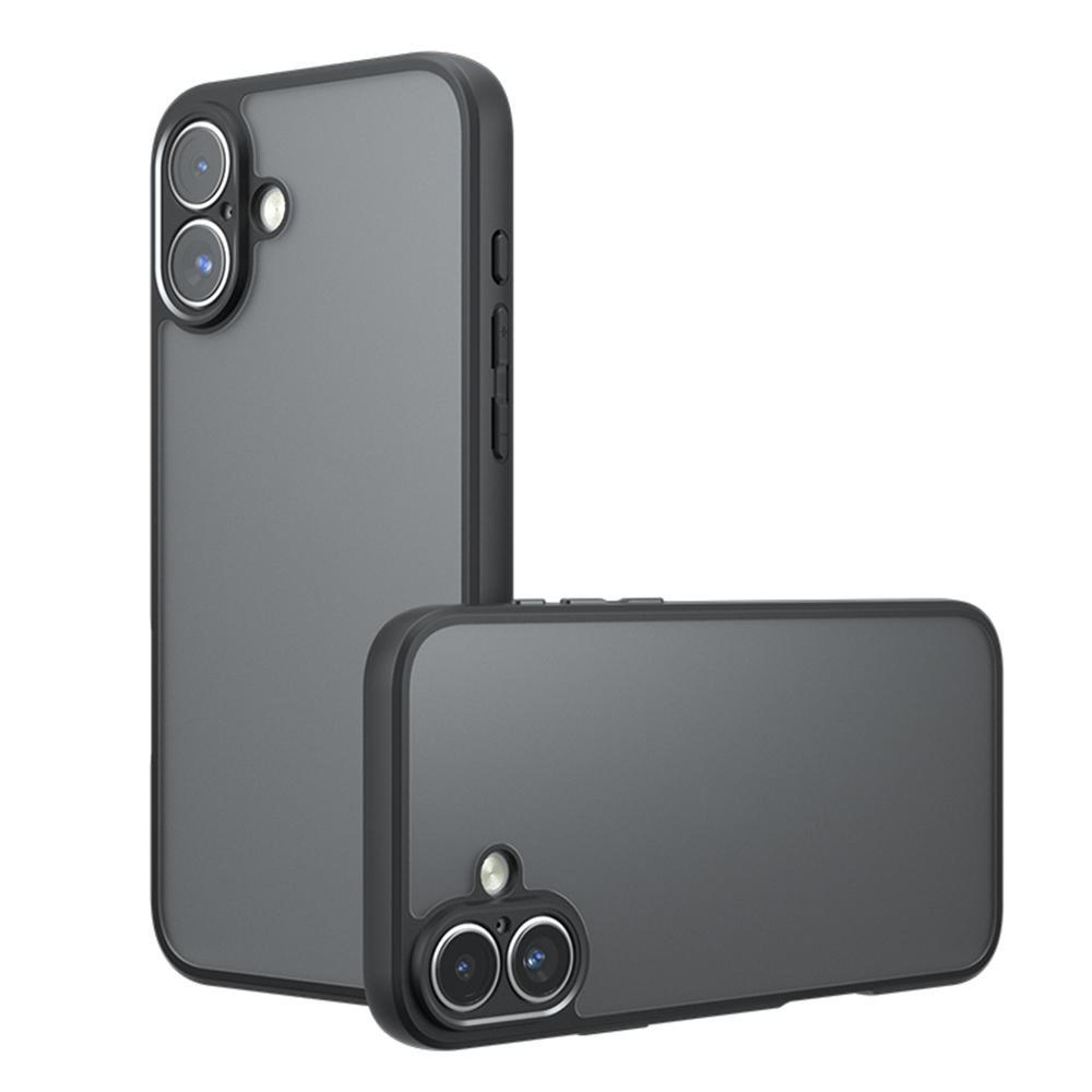 iphone 18 armor hybrid case with precise cutouts and frosted black pc tpu protection