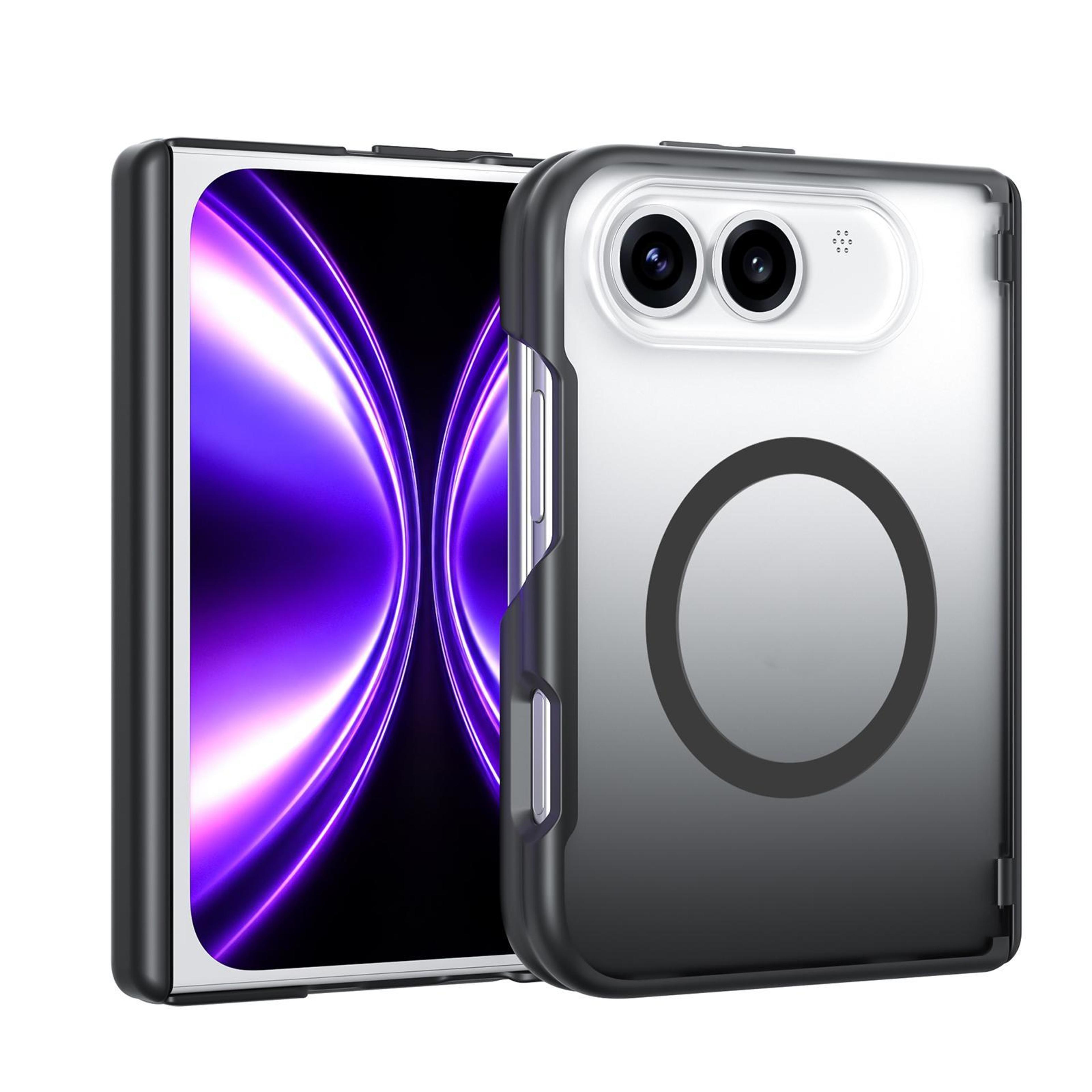 iphone duo magnetic case with spring hinge protection and n52 wireless charging support