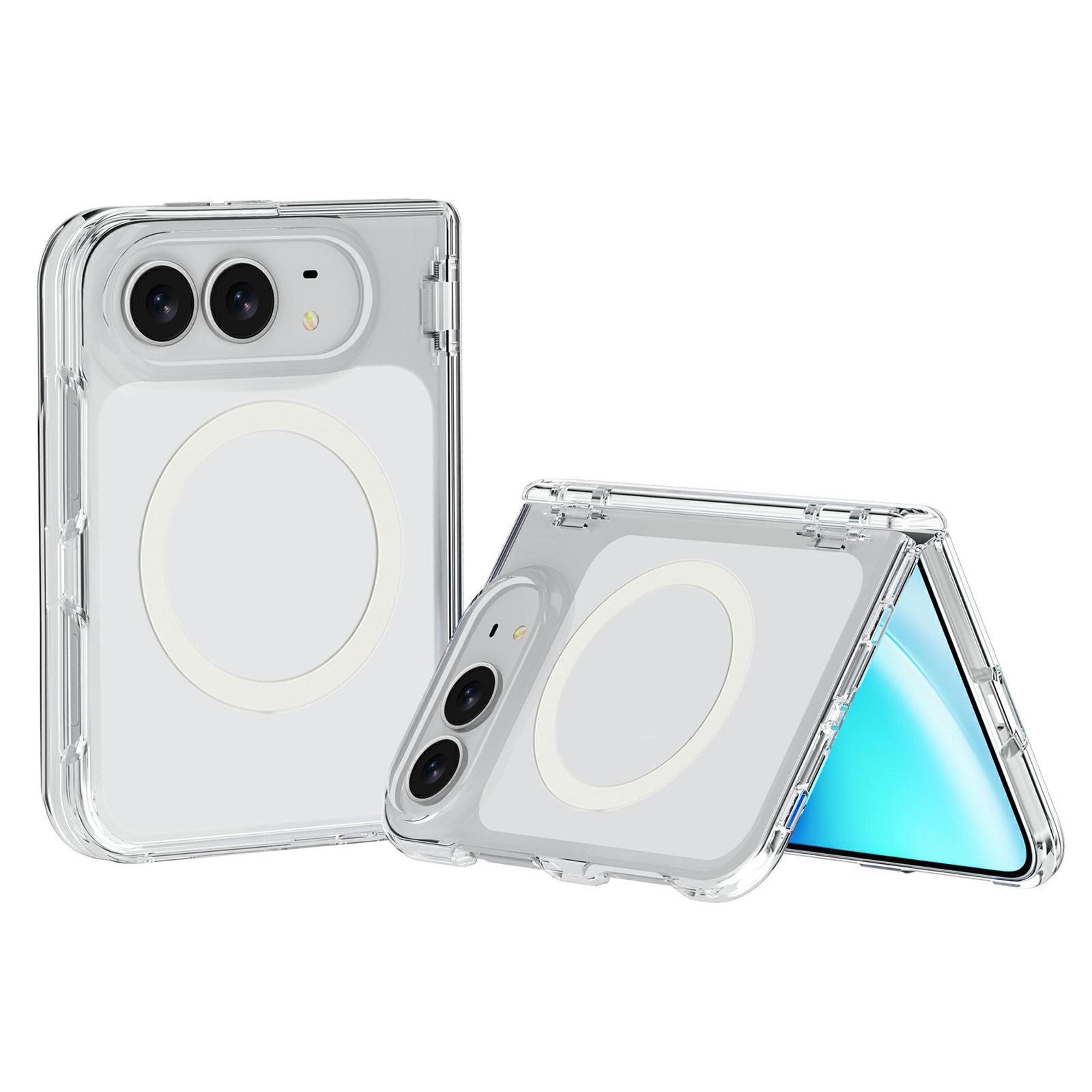 duo terminator clear magsafe iphone case with magnetic wireless charging
