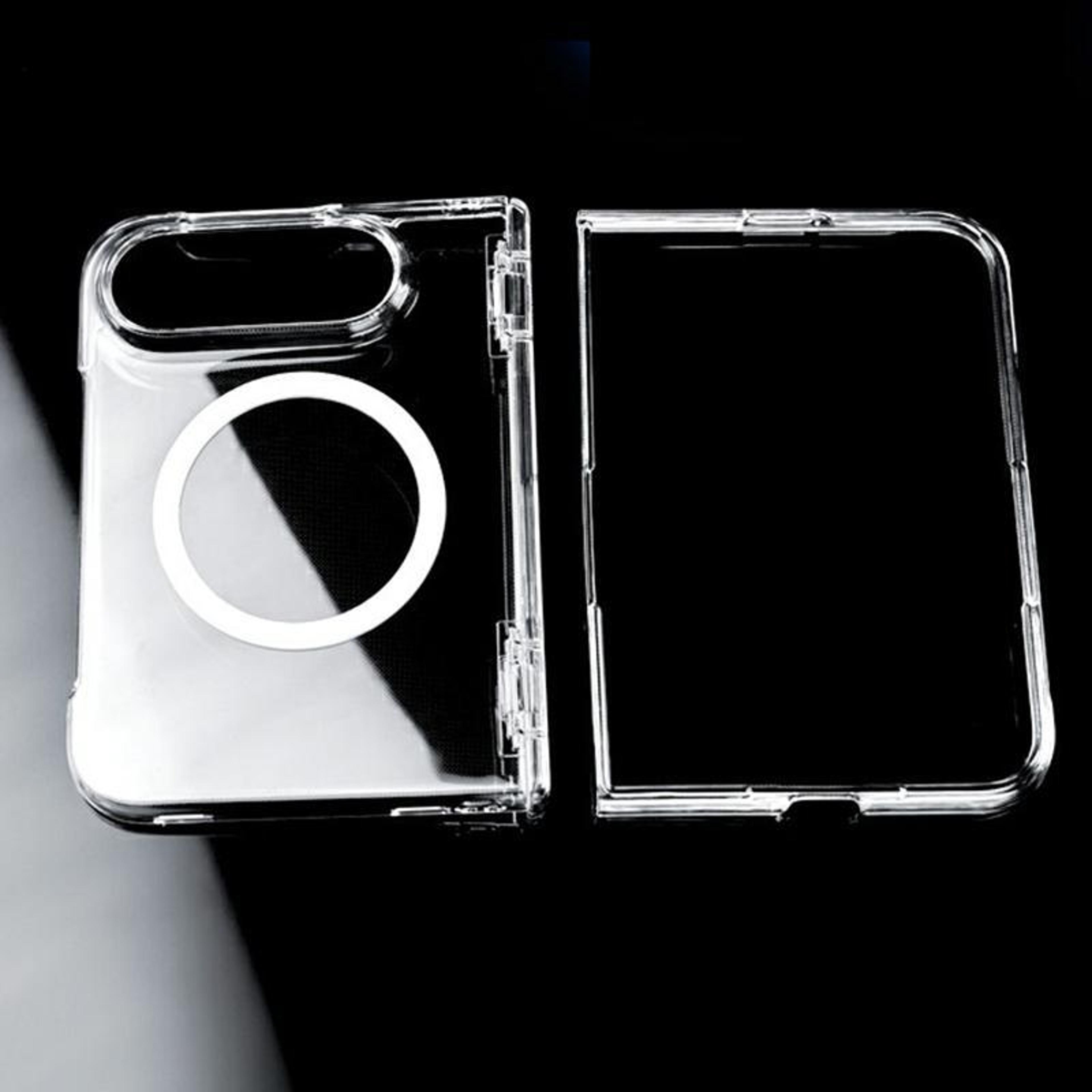 iphone duo clear magnetic shockproof case with wireless charging support