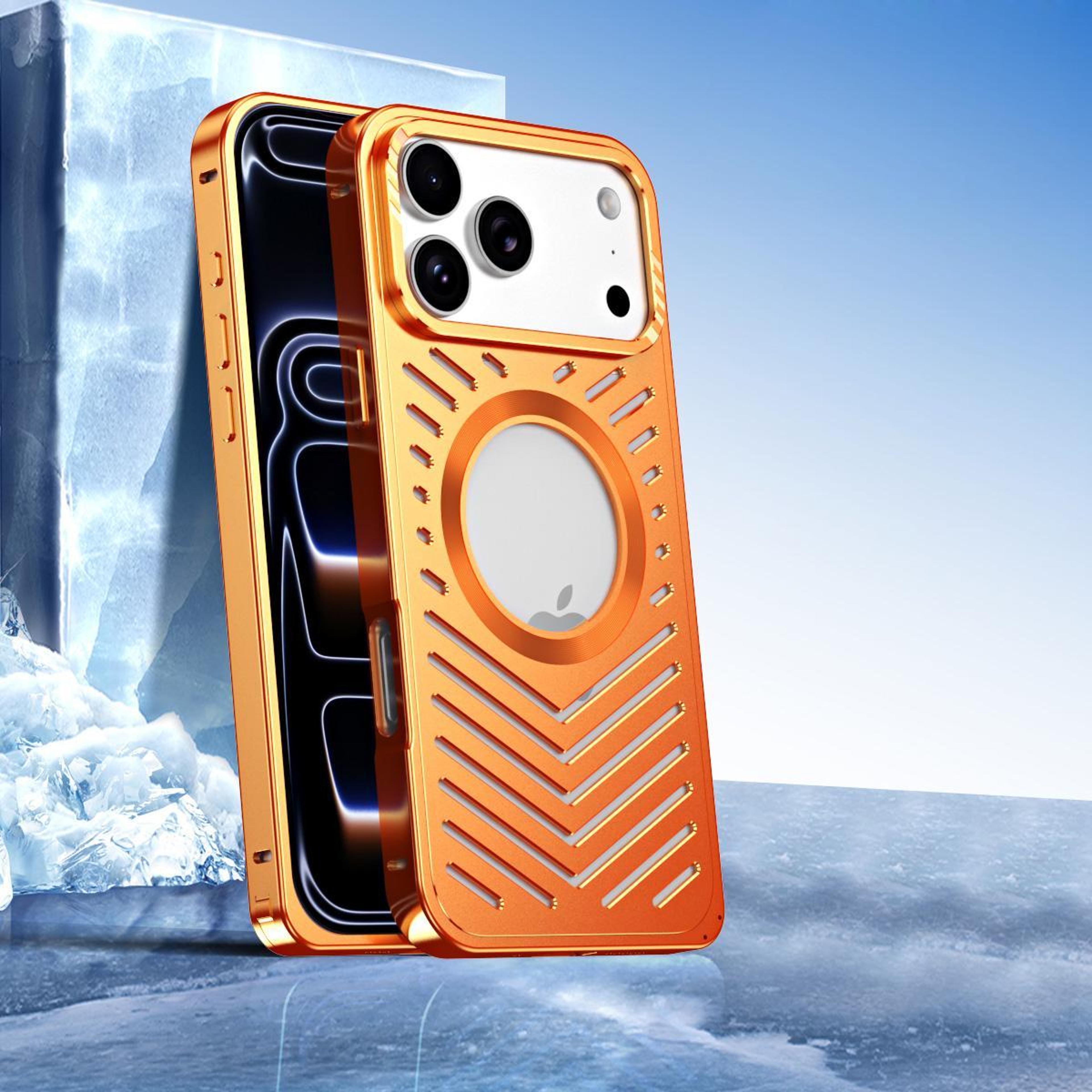 iphone 18 pro cooling phone case with magsafe magnetic metal protection