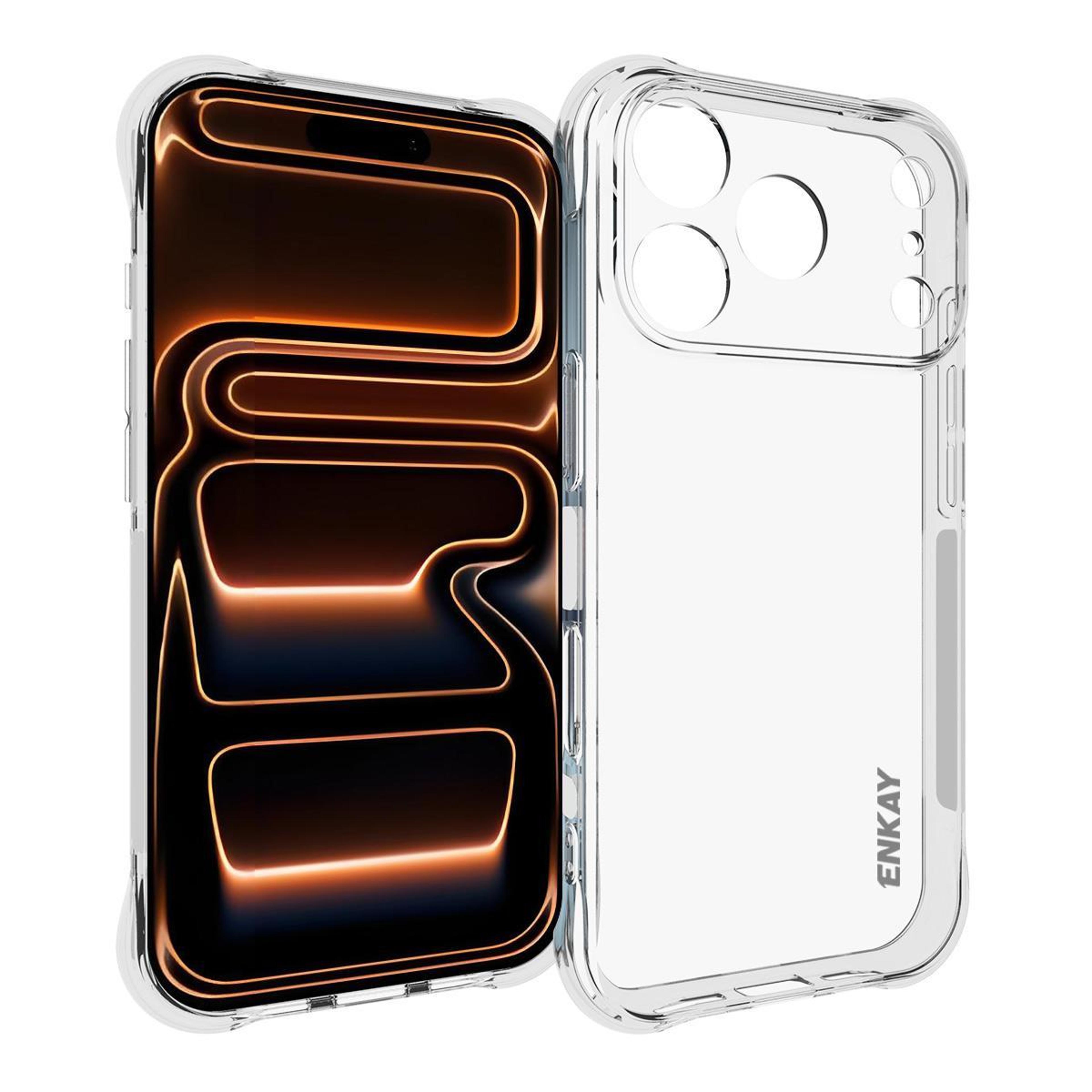 iphone 18 pro case transparent shockproof tpu case slim protective cover