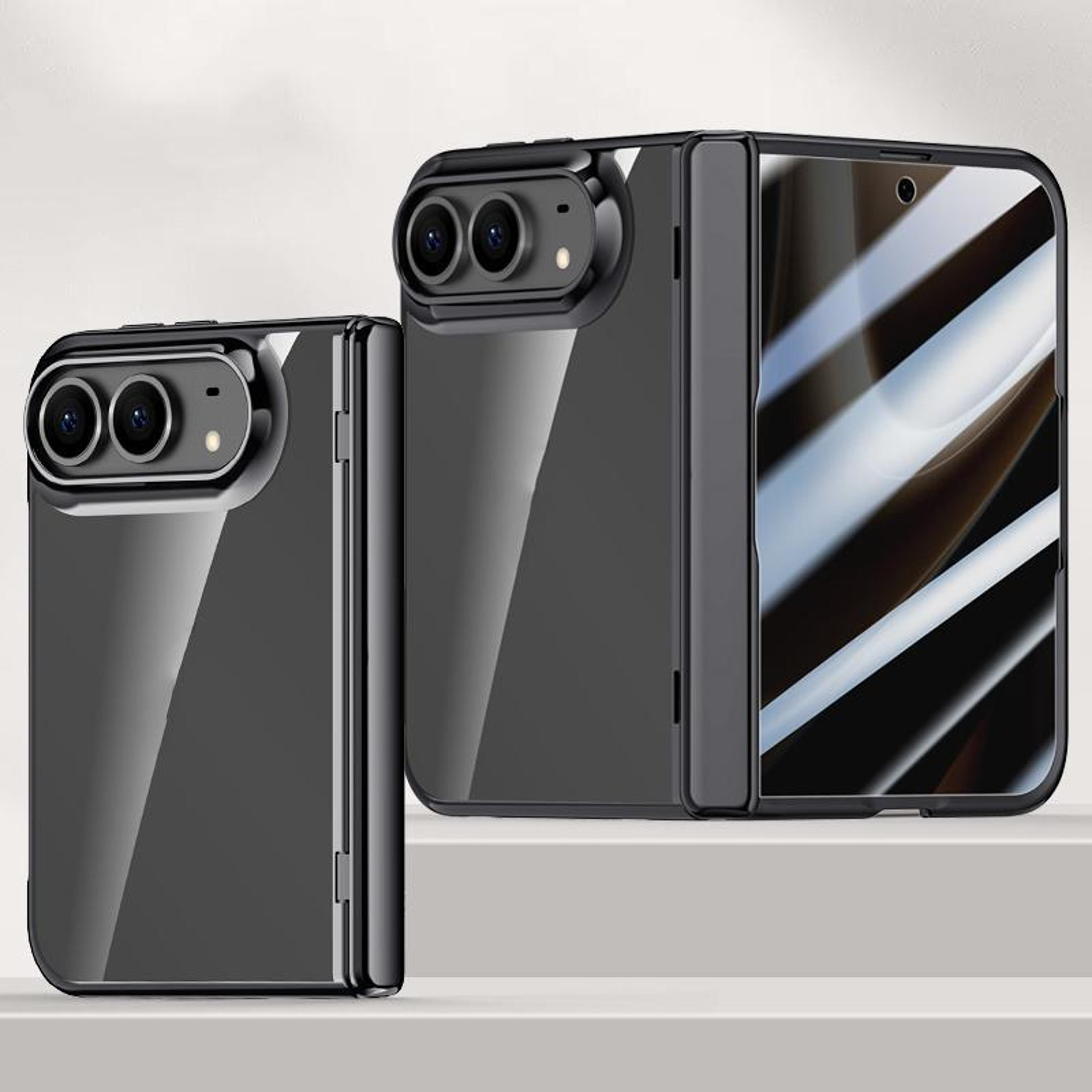 iphone duo privacy case with tempered glass screen protector and clear back