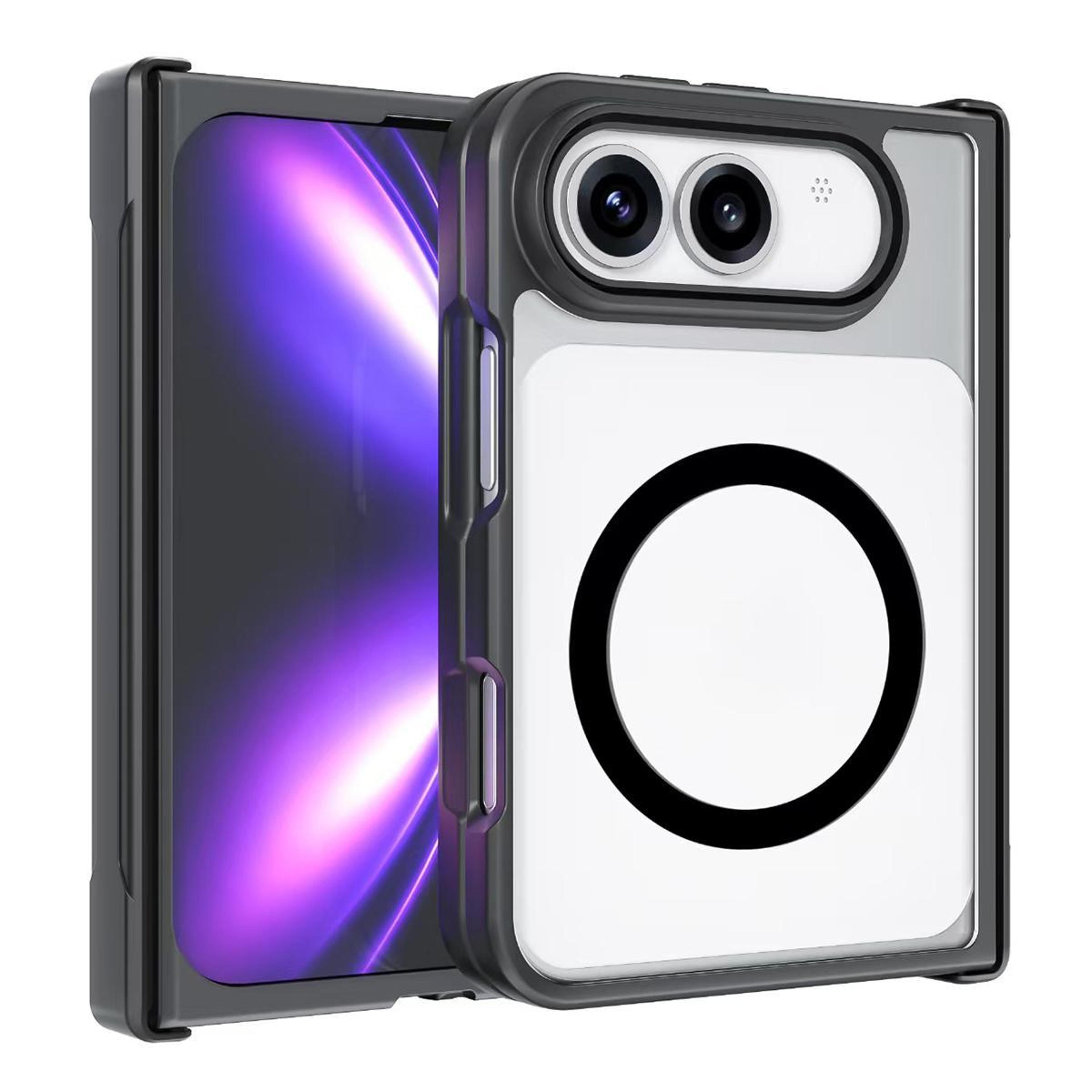 duo armor magsafe iphone case with clear hybrid pc tpu protection