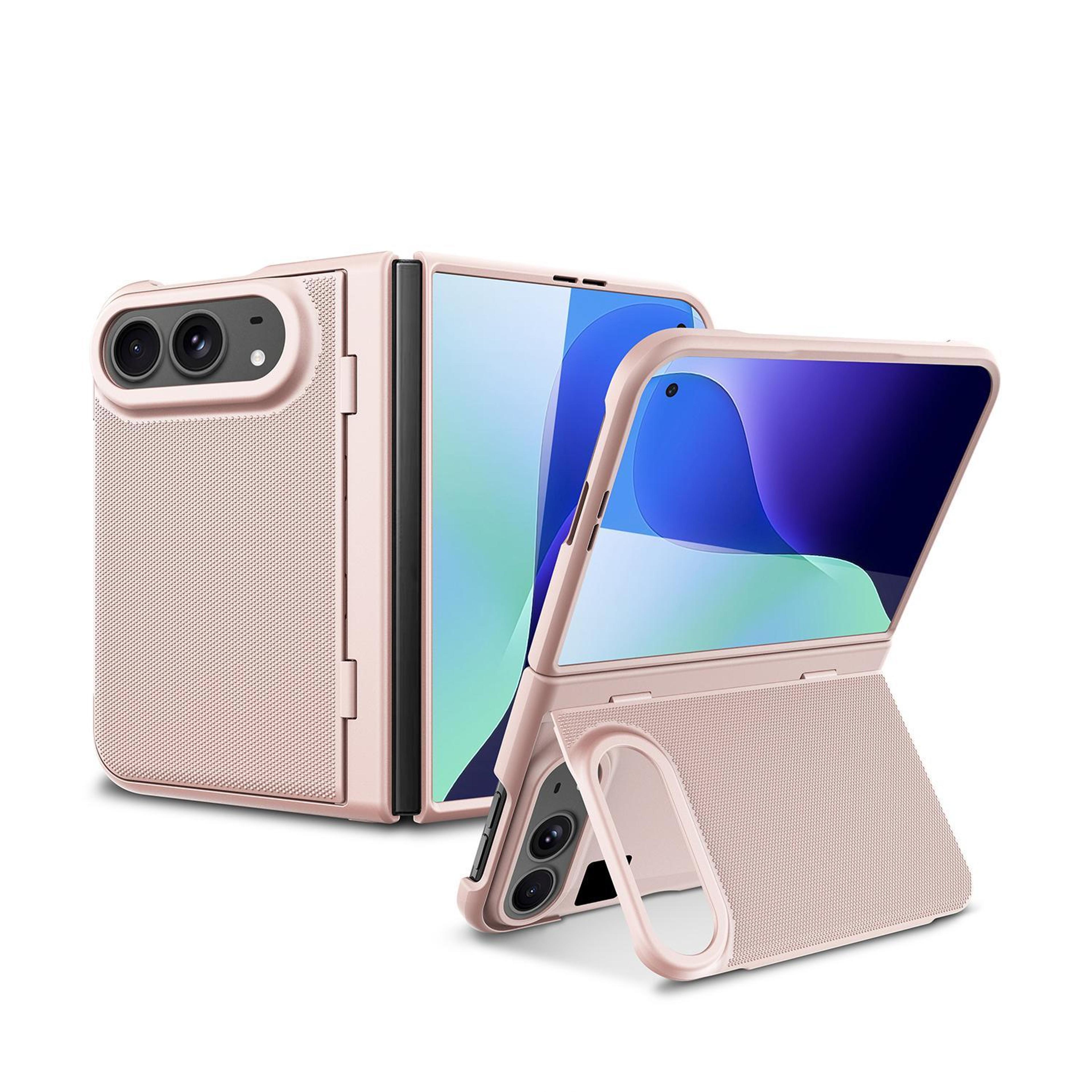 iphone duo case with magnetic flip cover, integrated screen protection and kickstand