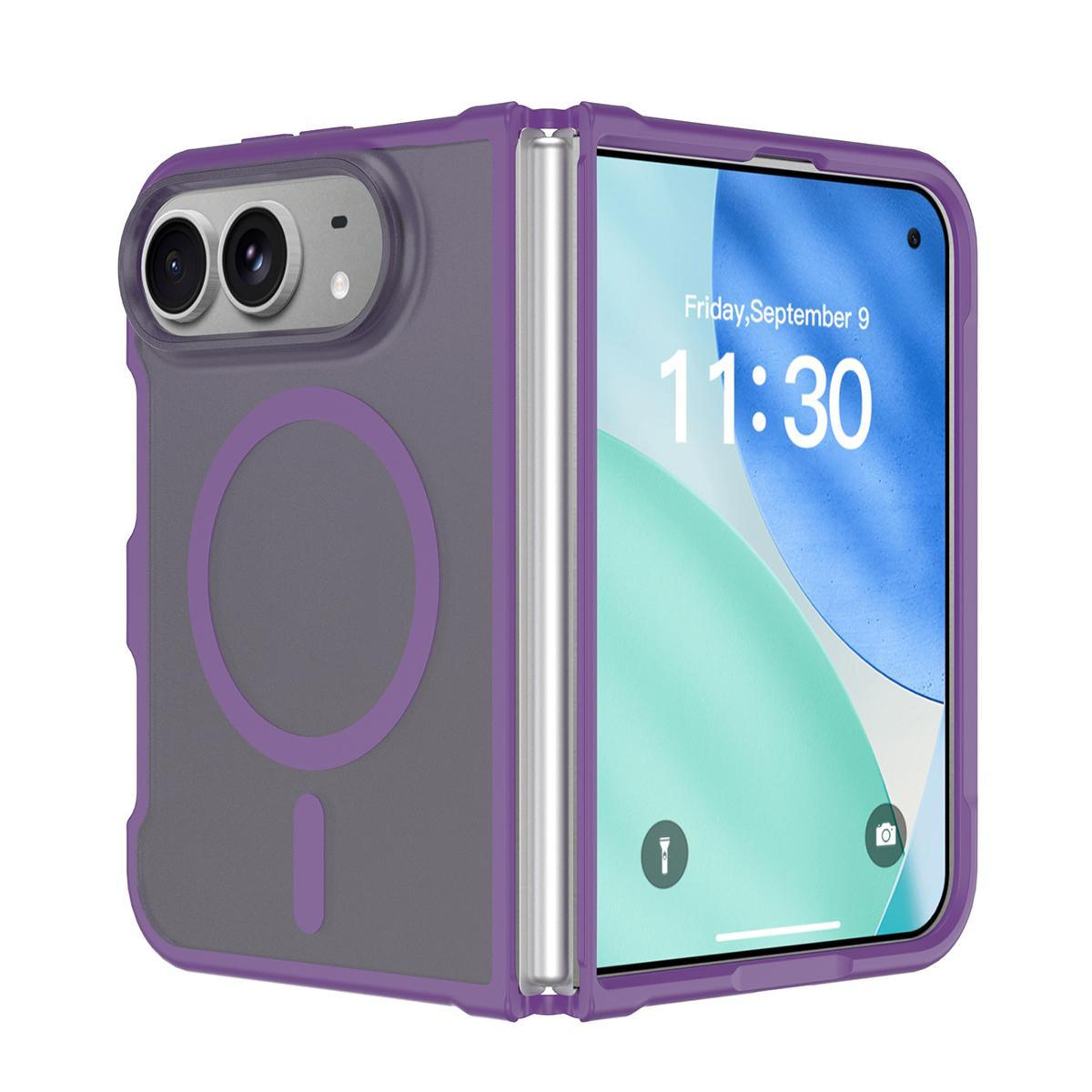 xdcase iphone duo magnetic case with frosted skin feel, pc + tpu protective cover