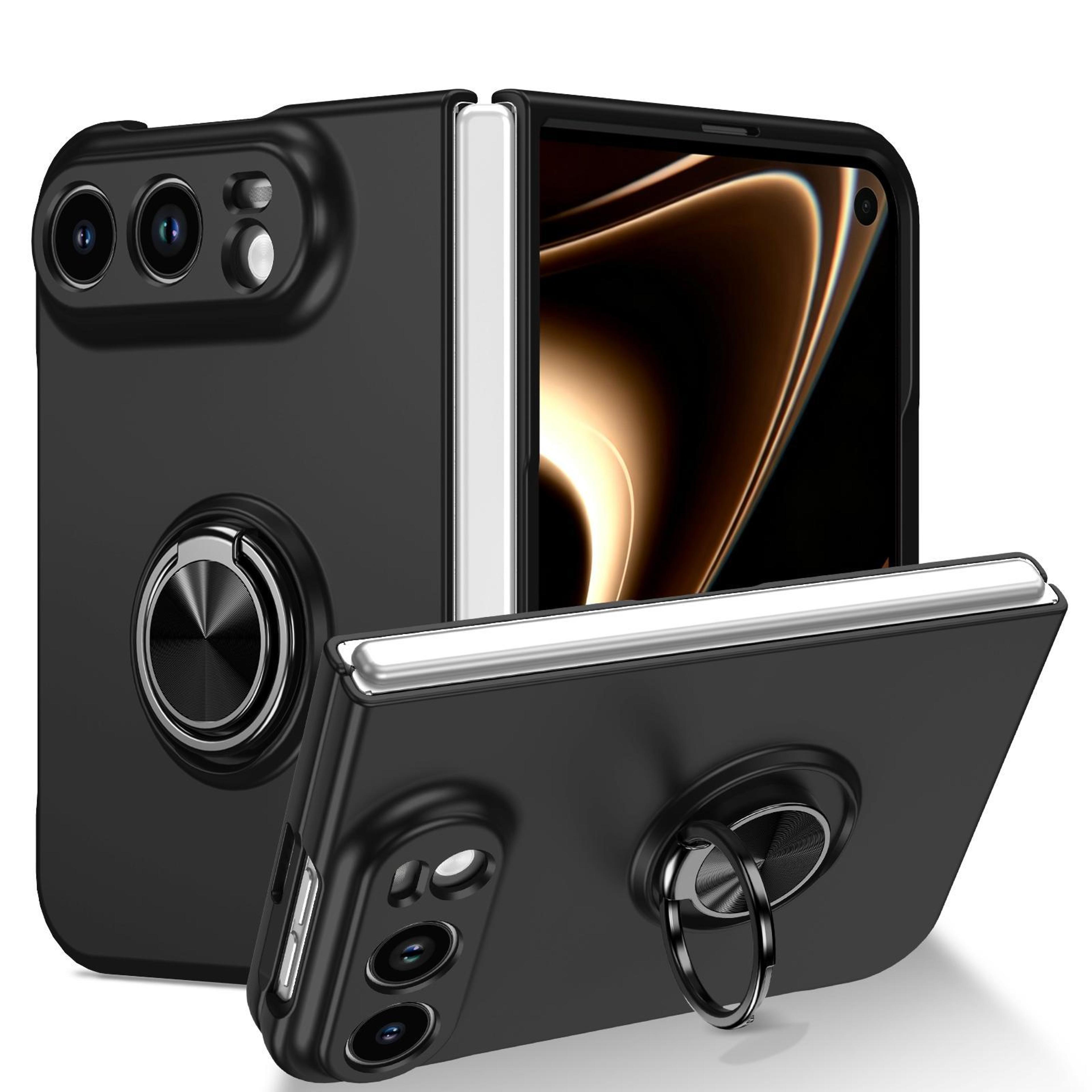 iphone duo armor ring holder case with magnetic car mount support and kickstand