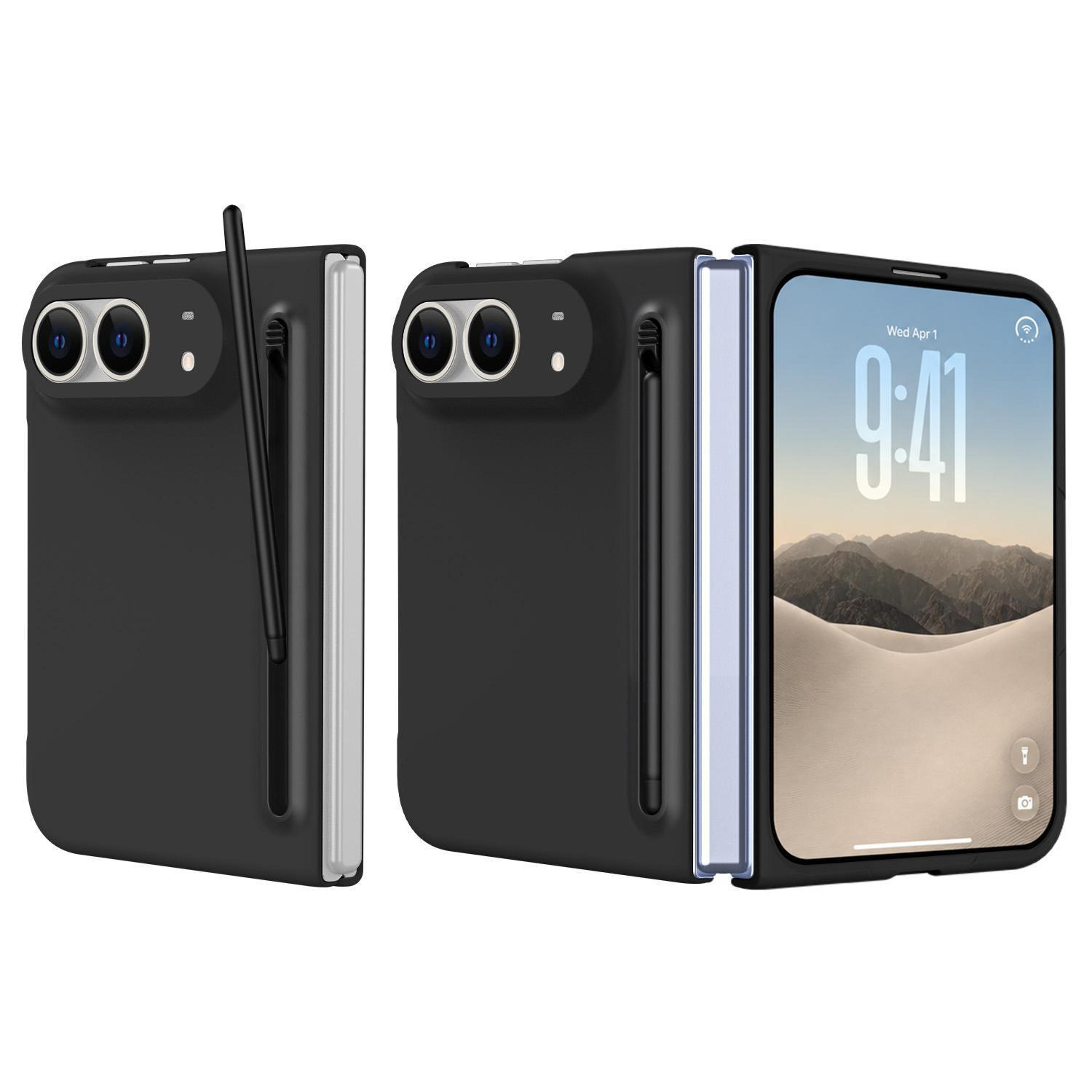 iphone duo case with skinfeel finish – shockproof phone case in black