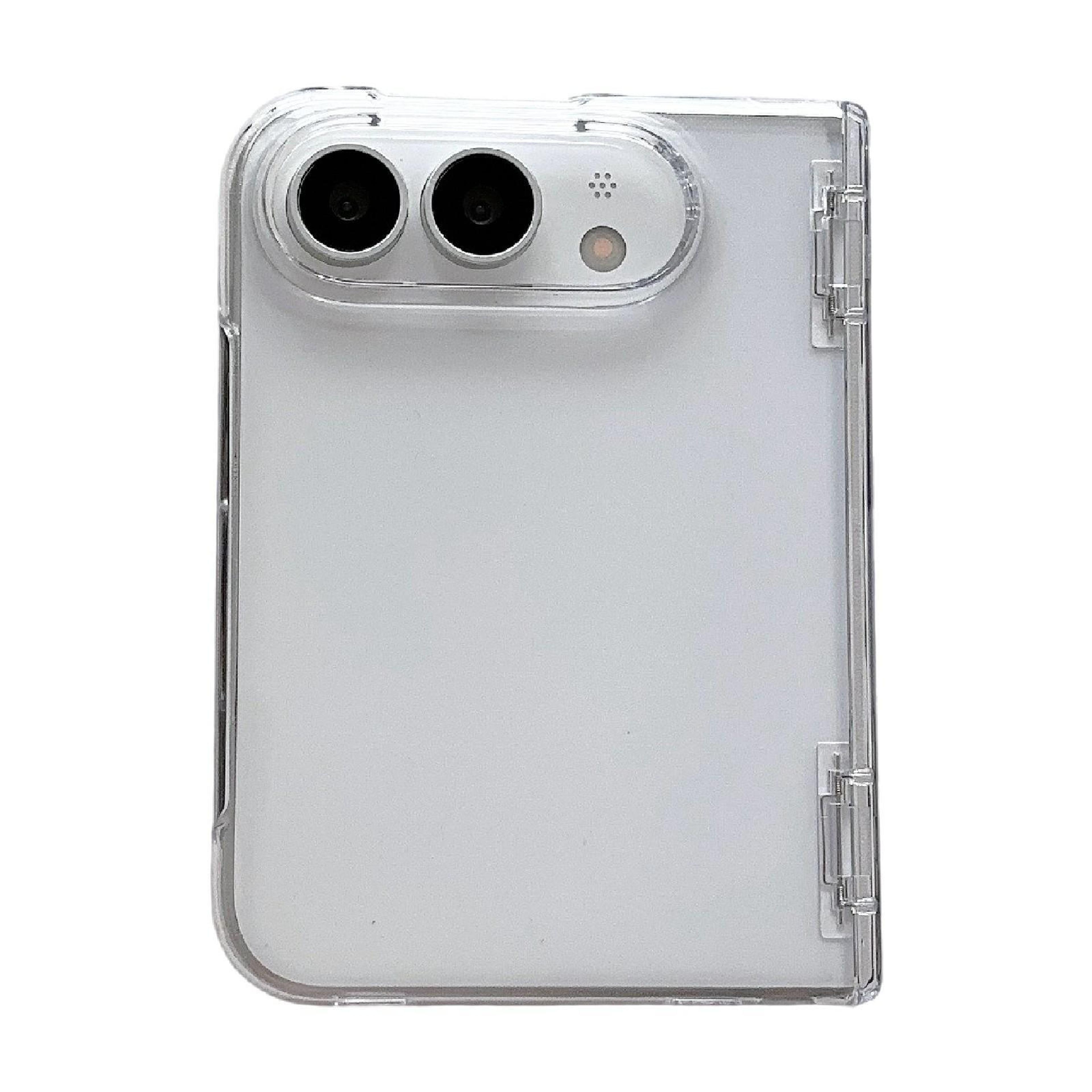 iphone duo clear hinge protection case with full-body impact defense