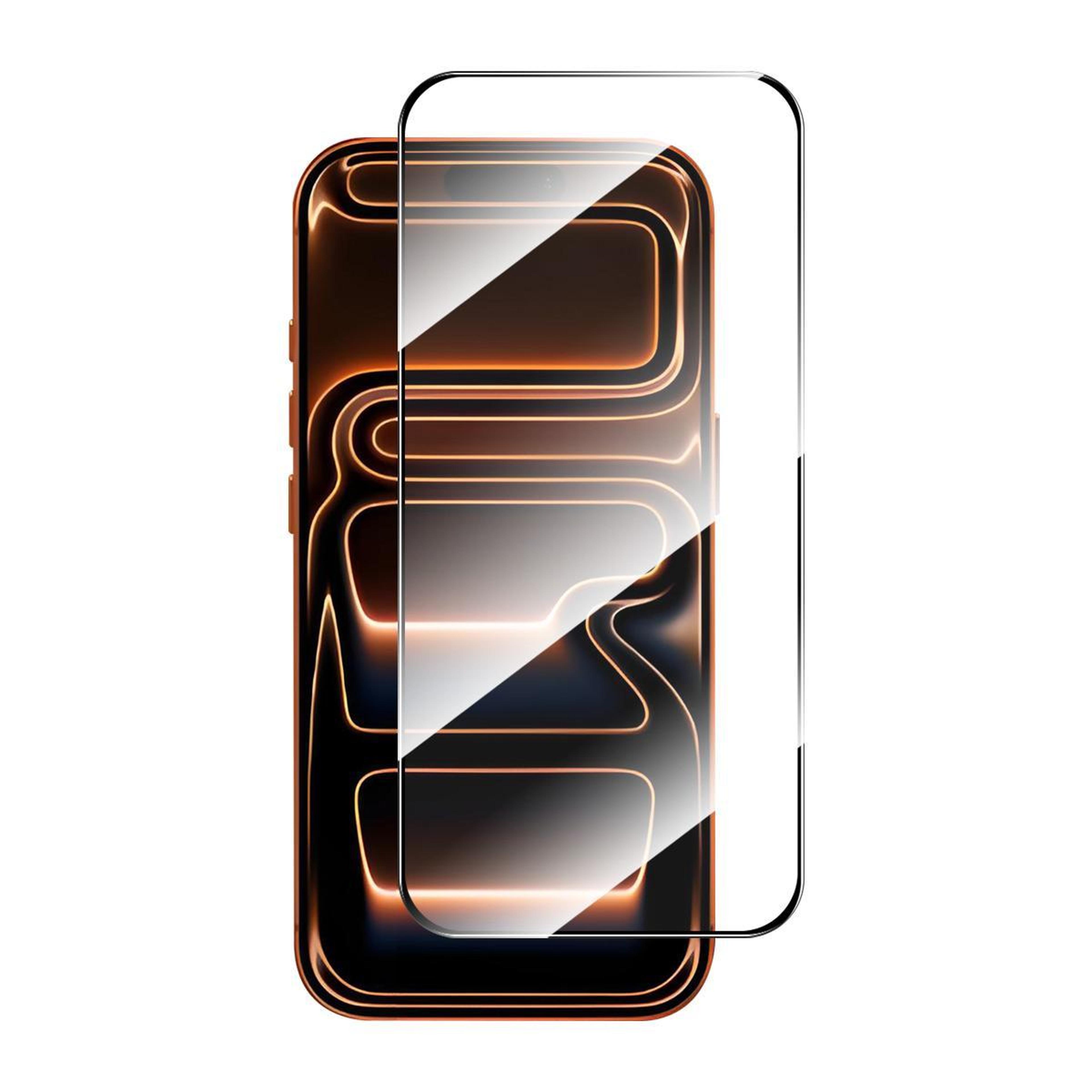 enkay iphone 18 pro max tempered glass screen protector with anti-glare clarity