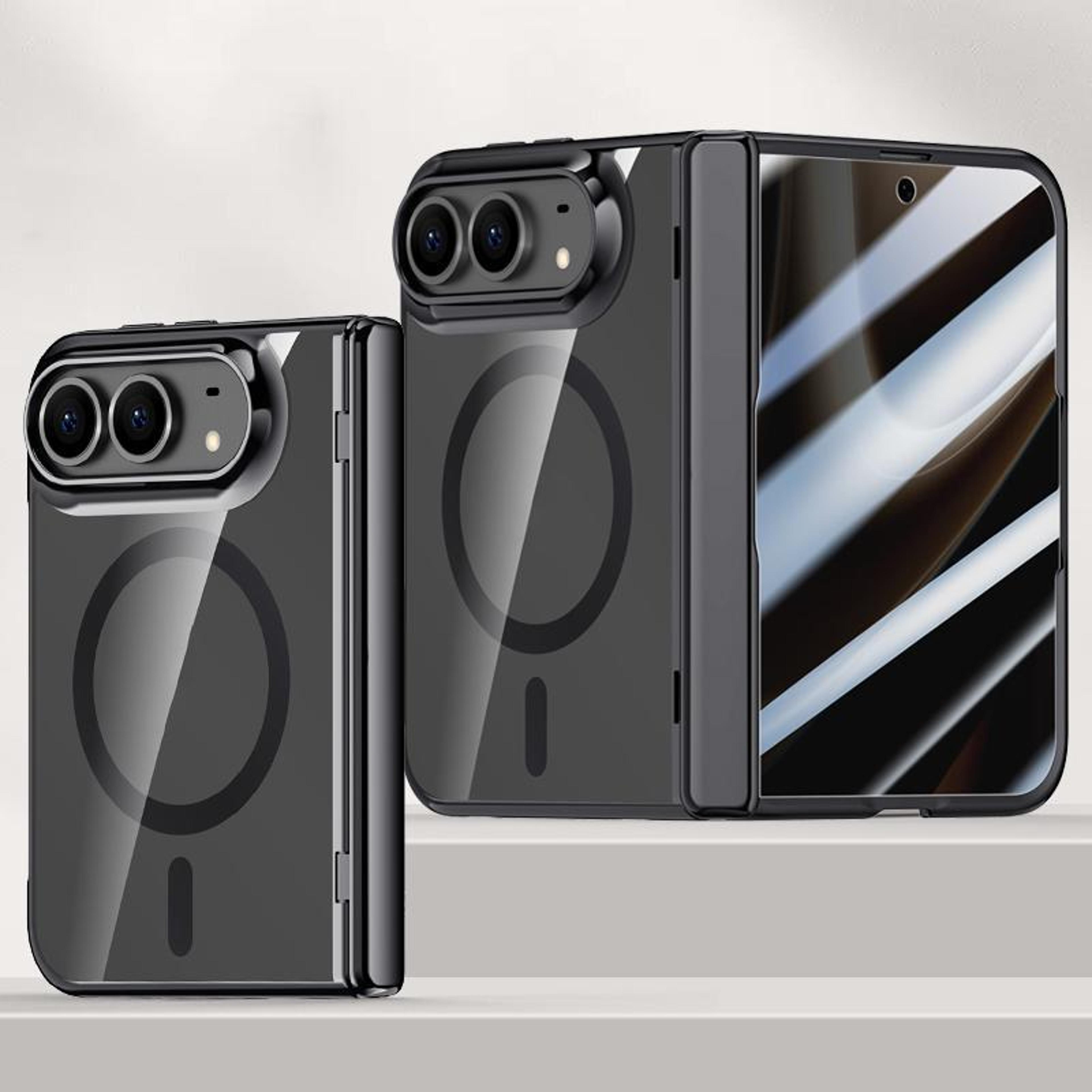 iphone duo case with privacy screen protector, tempered glass and magnetic phone case design