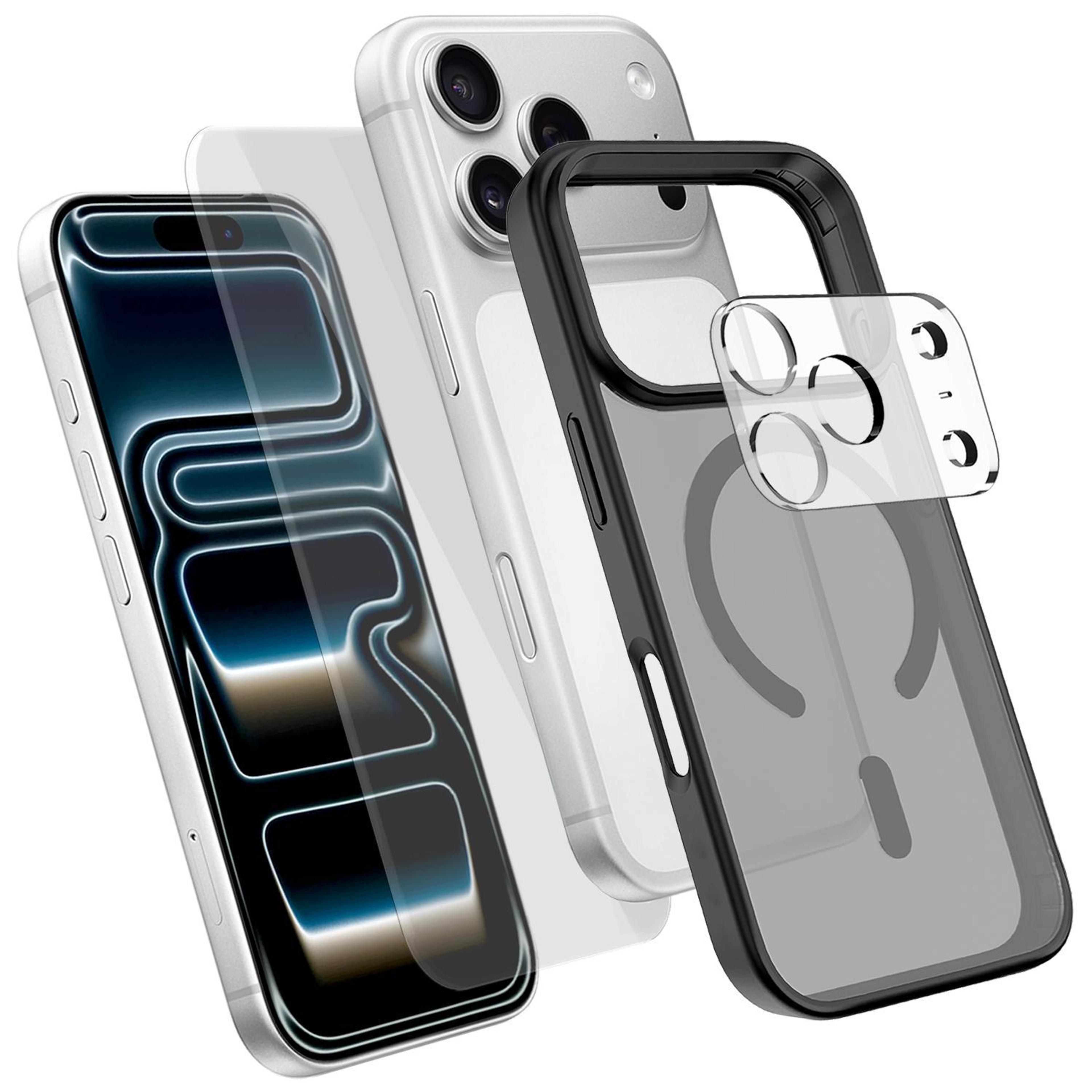 3-in-1 magnetic iphone 18 pro max case with screen and camera lens protectors