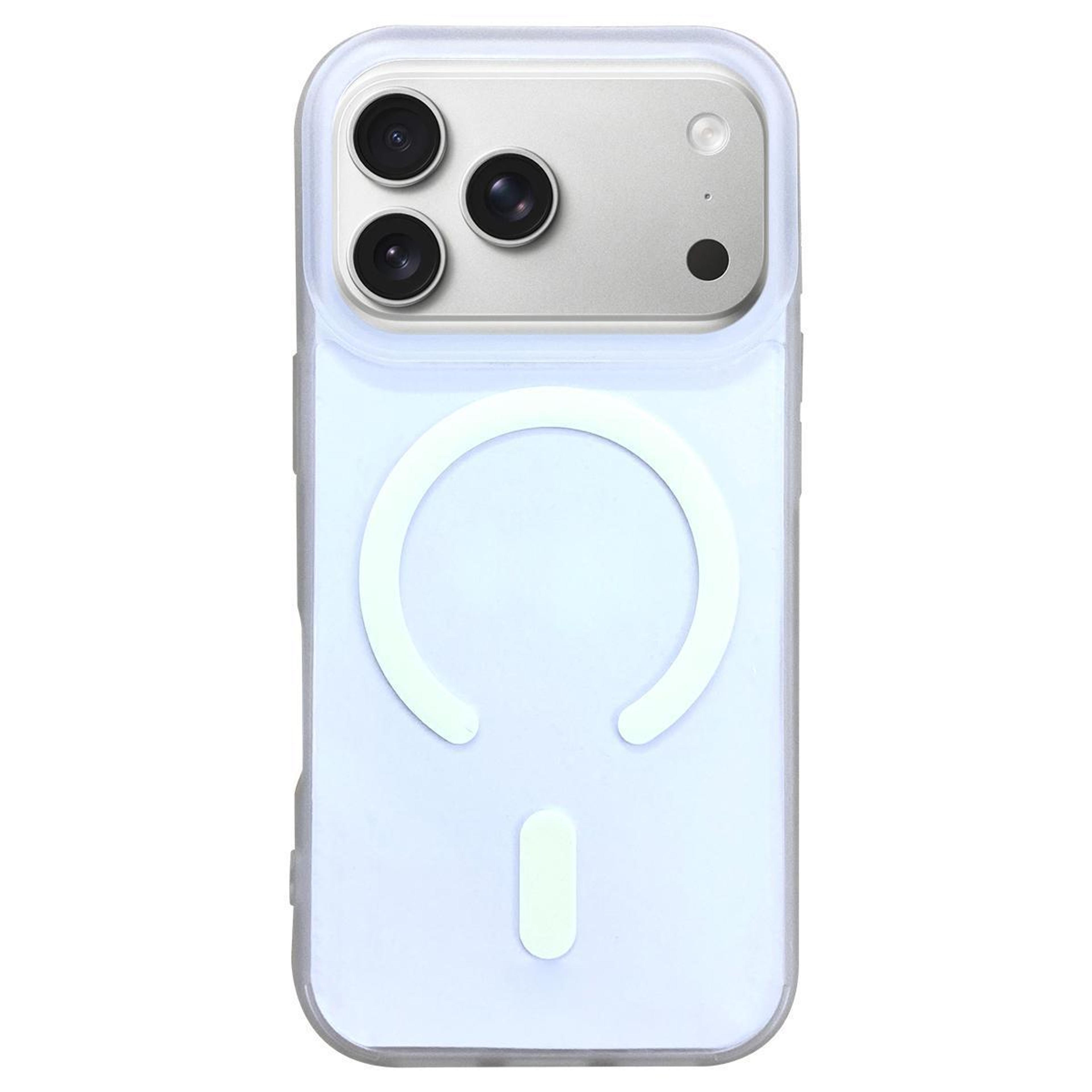 iphone 18 pro max magsafe case with frosted clear case design and raised camera protection