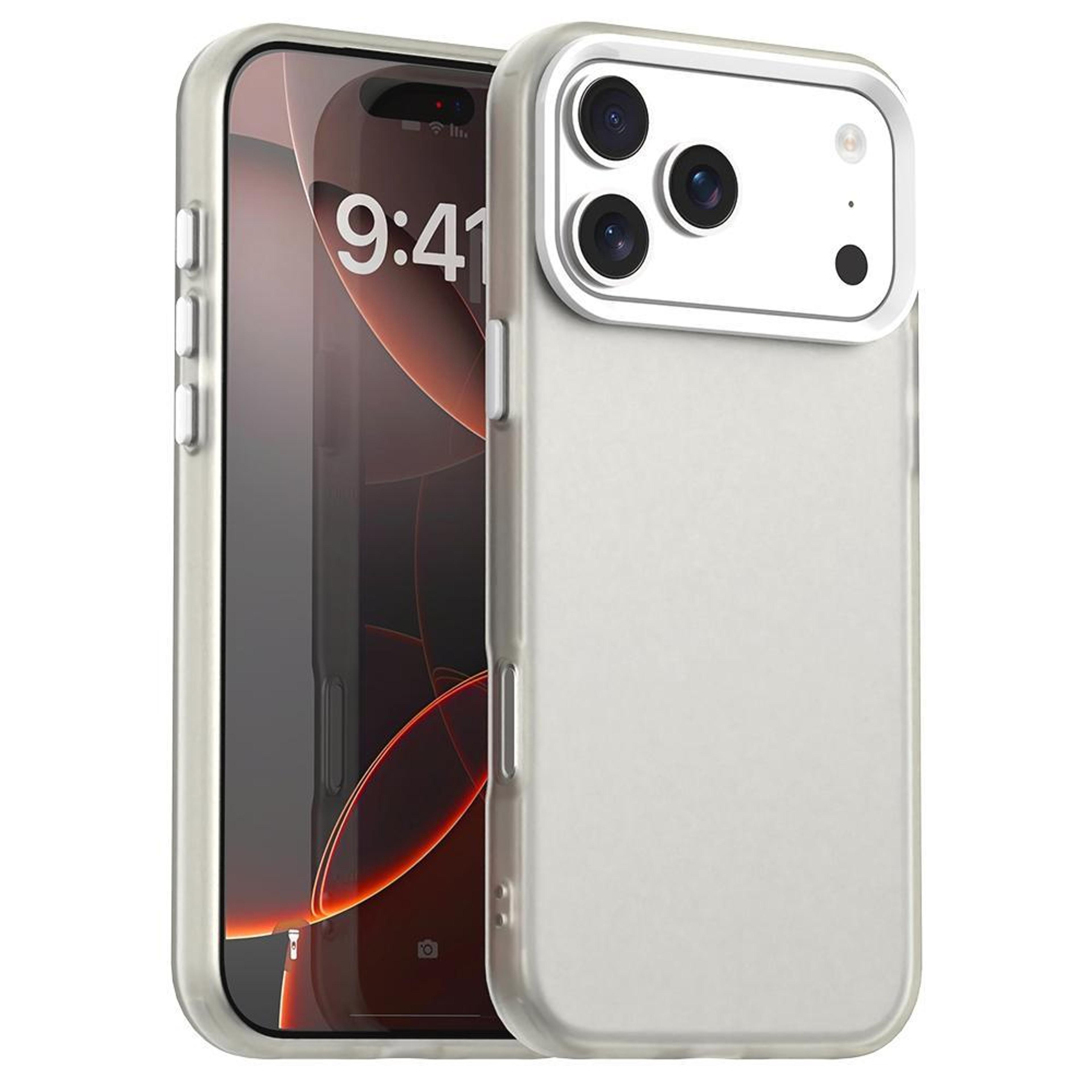 iphone 18 pro case candy hybrid shockproof phone case with pc + tpu protection