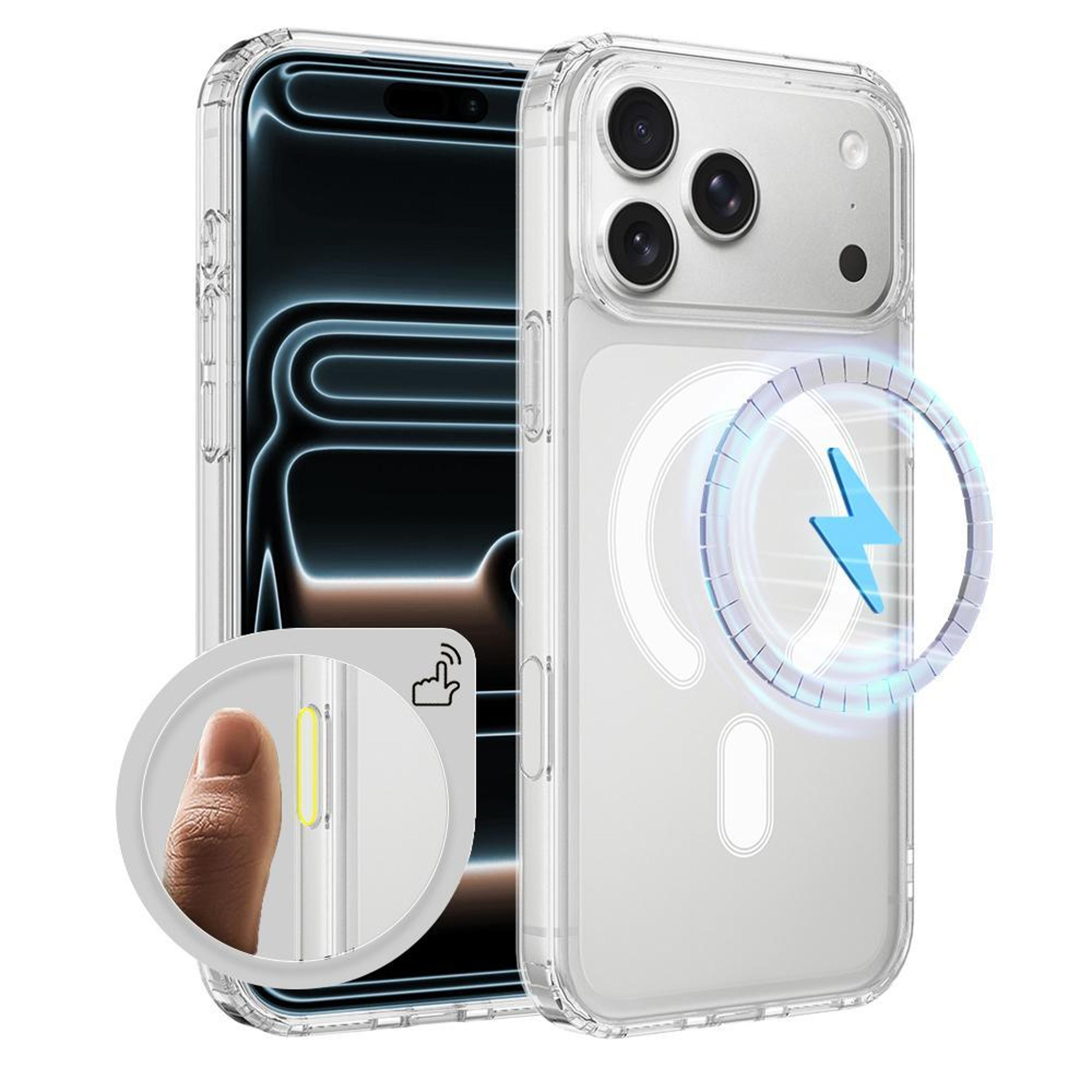 iphone 18 pro clear magsafe case with integrated camera control button