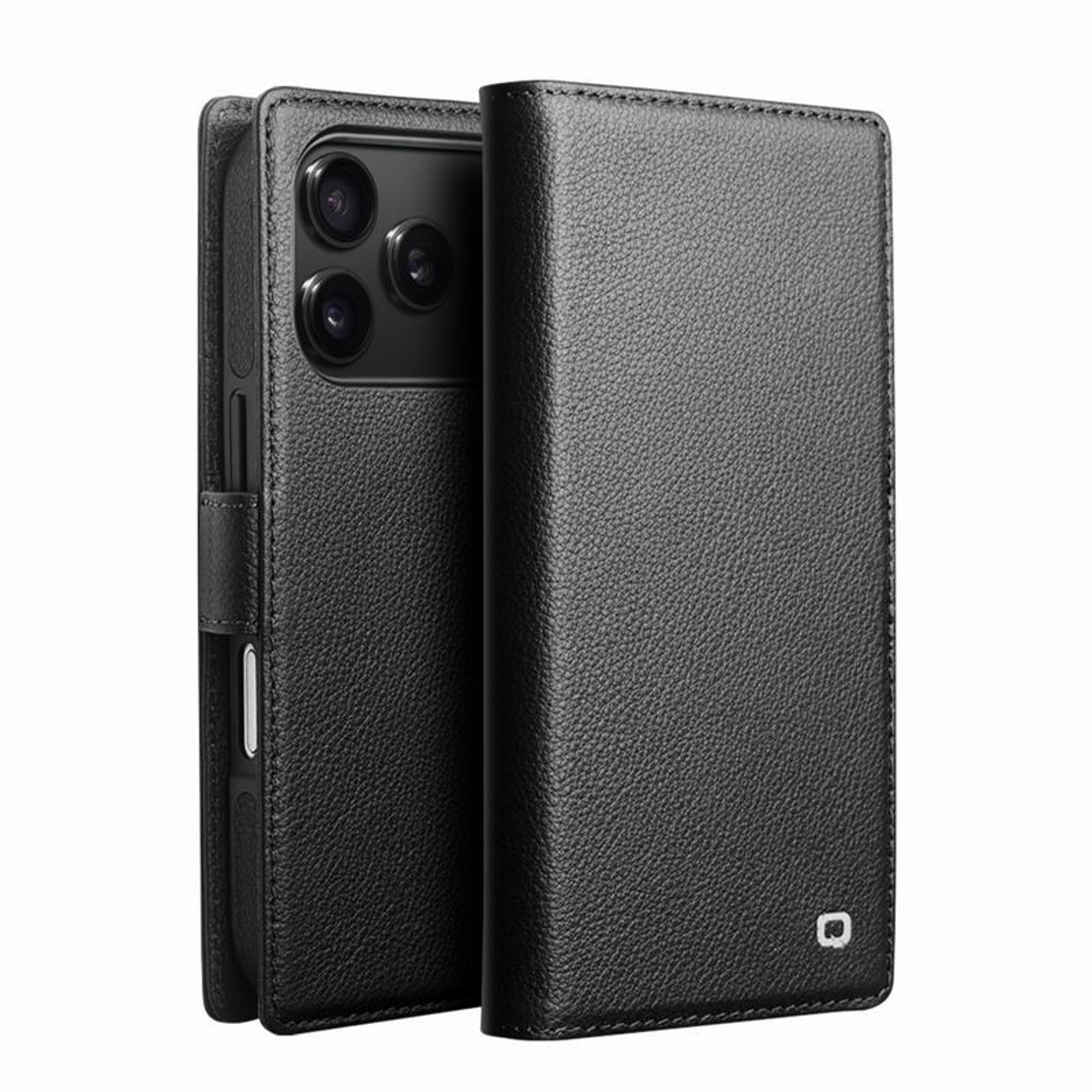 qialino genuine leather iphone 18 pro max case slim protective cover