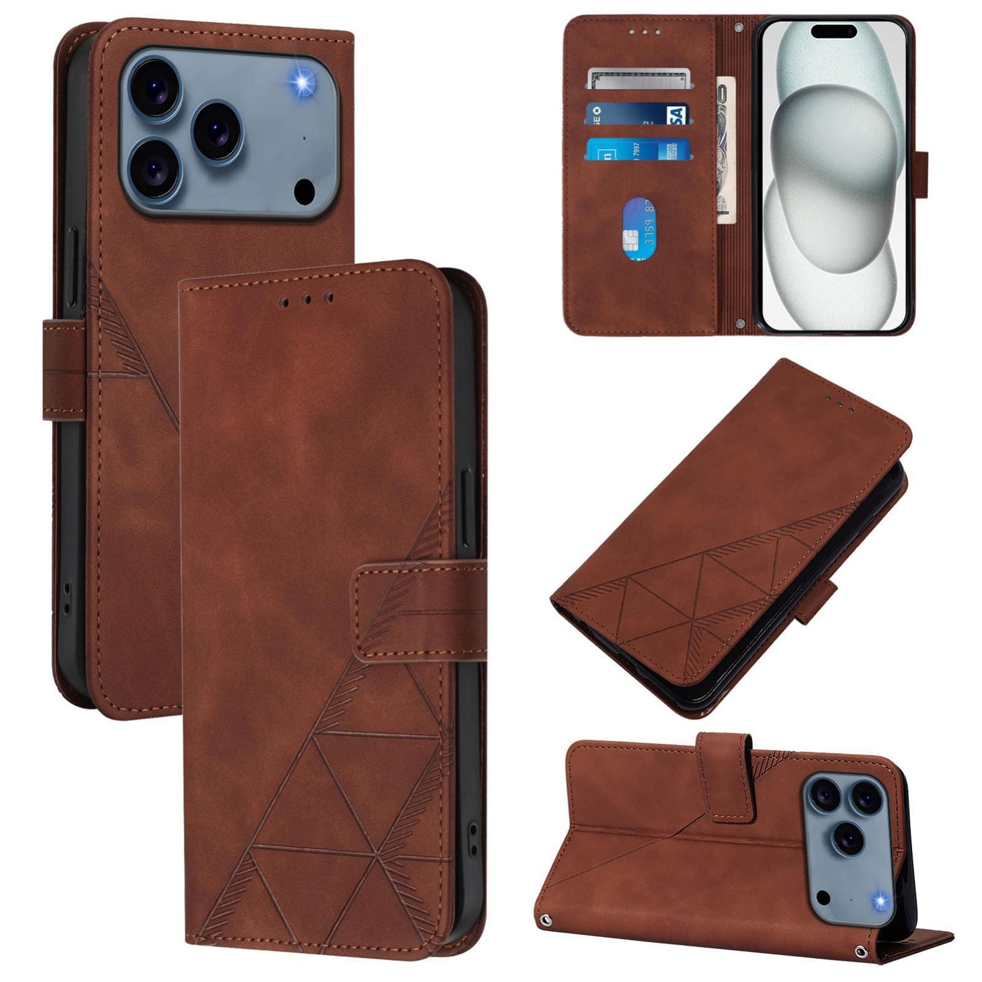 iphone 18 pro max wallet case with crossbody strap, card holder and stand