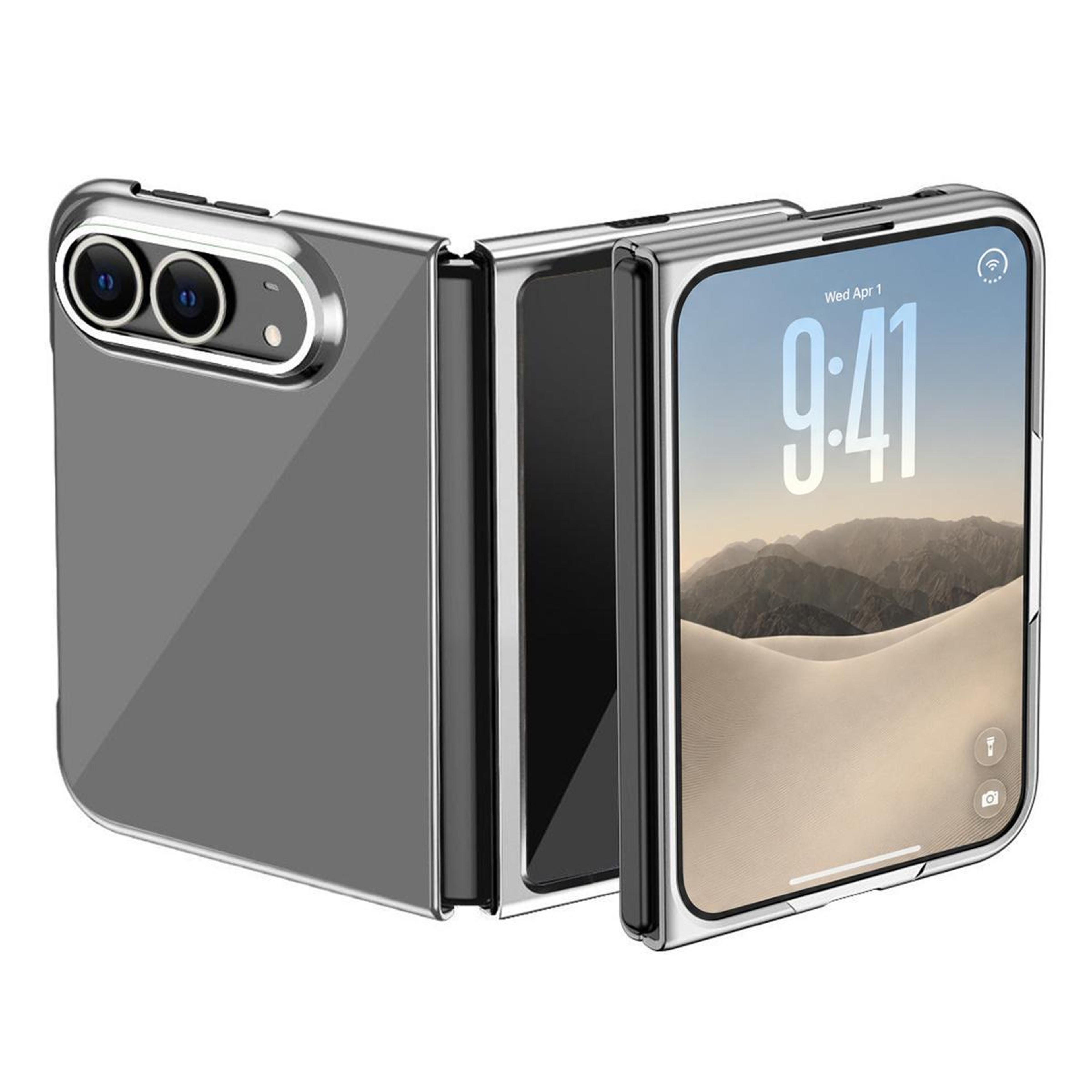 iphone duo electroplated clear shockproof case with precision fit
