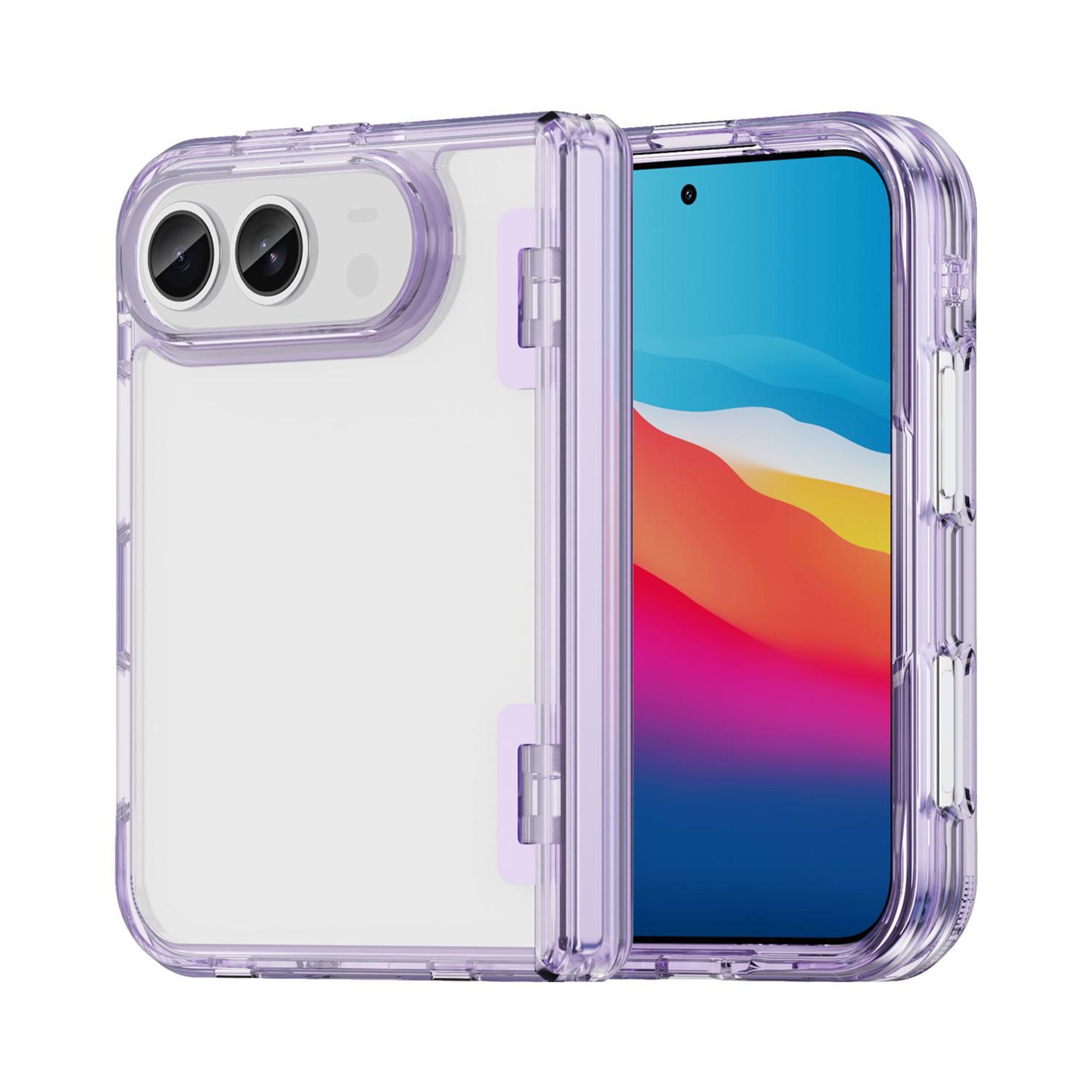 iphone duo airbag protective tpu pc foldable phone case