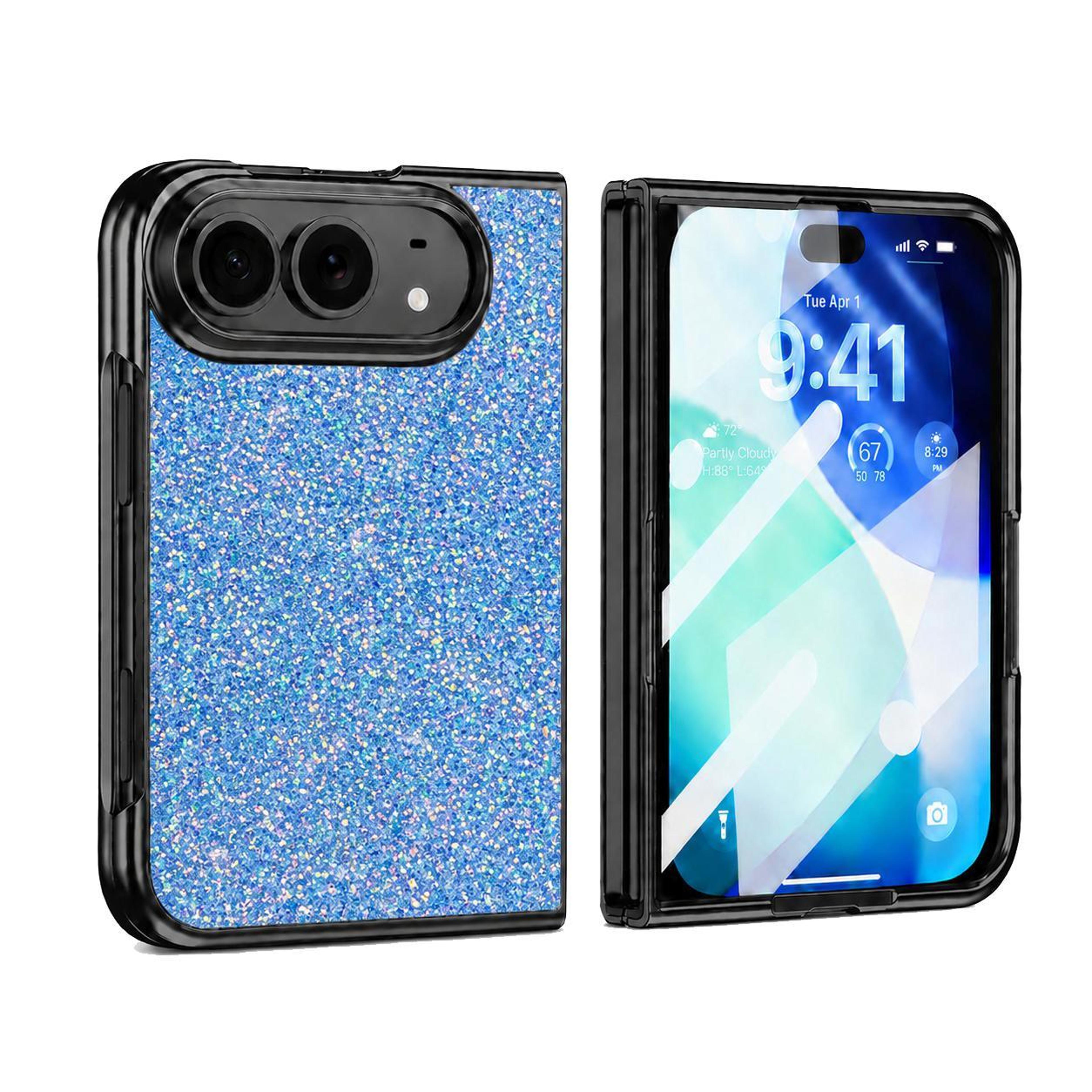 iphone duo glitter phone case with built-in screen protector and full coverage protection