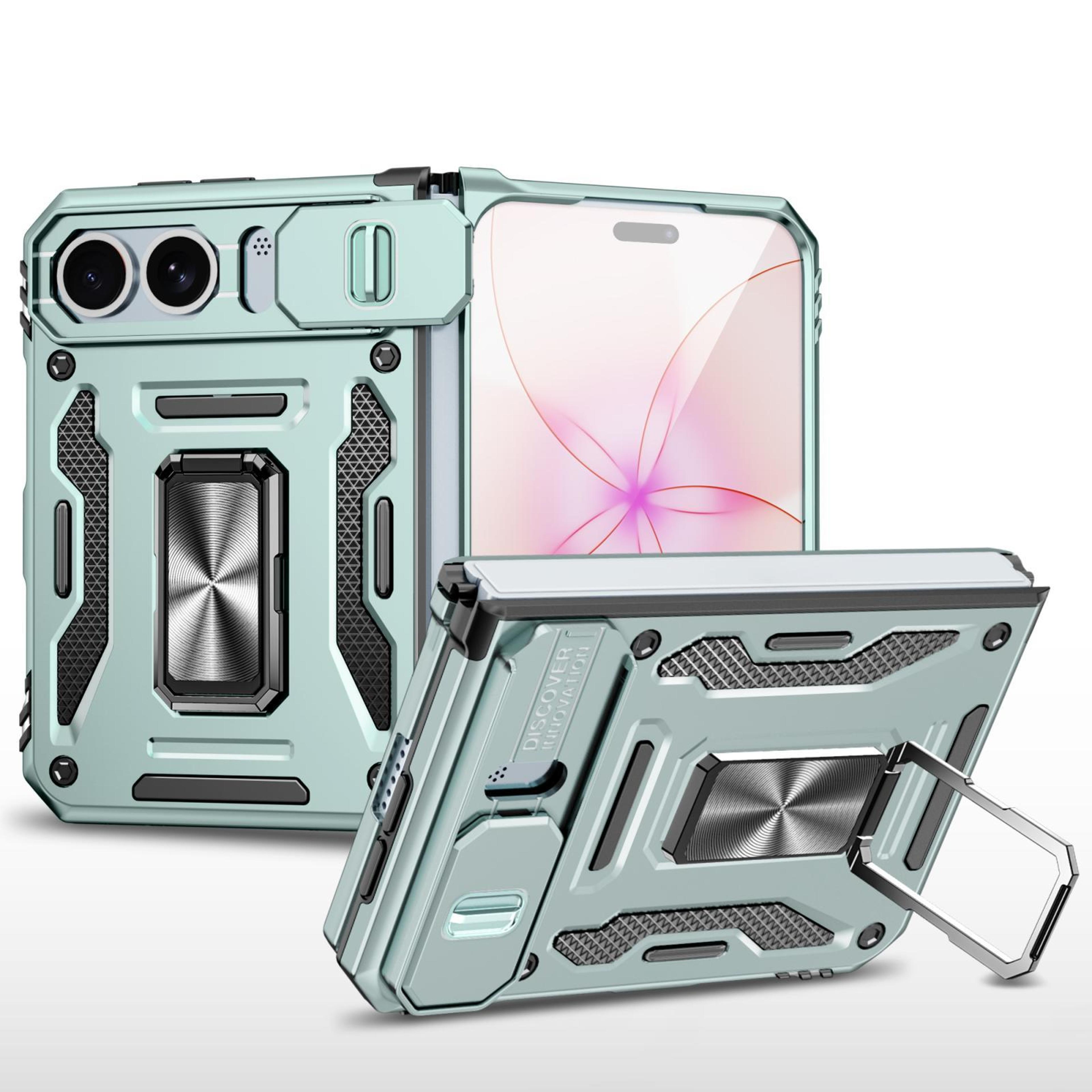iphone duo shockproof camera shield case with 360 ring stand