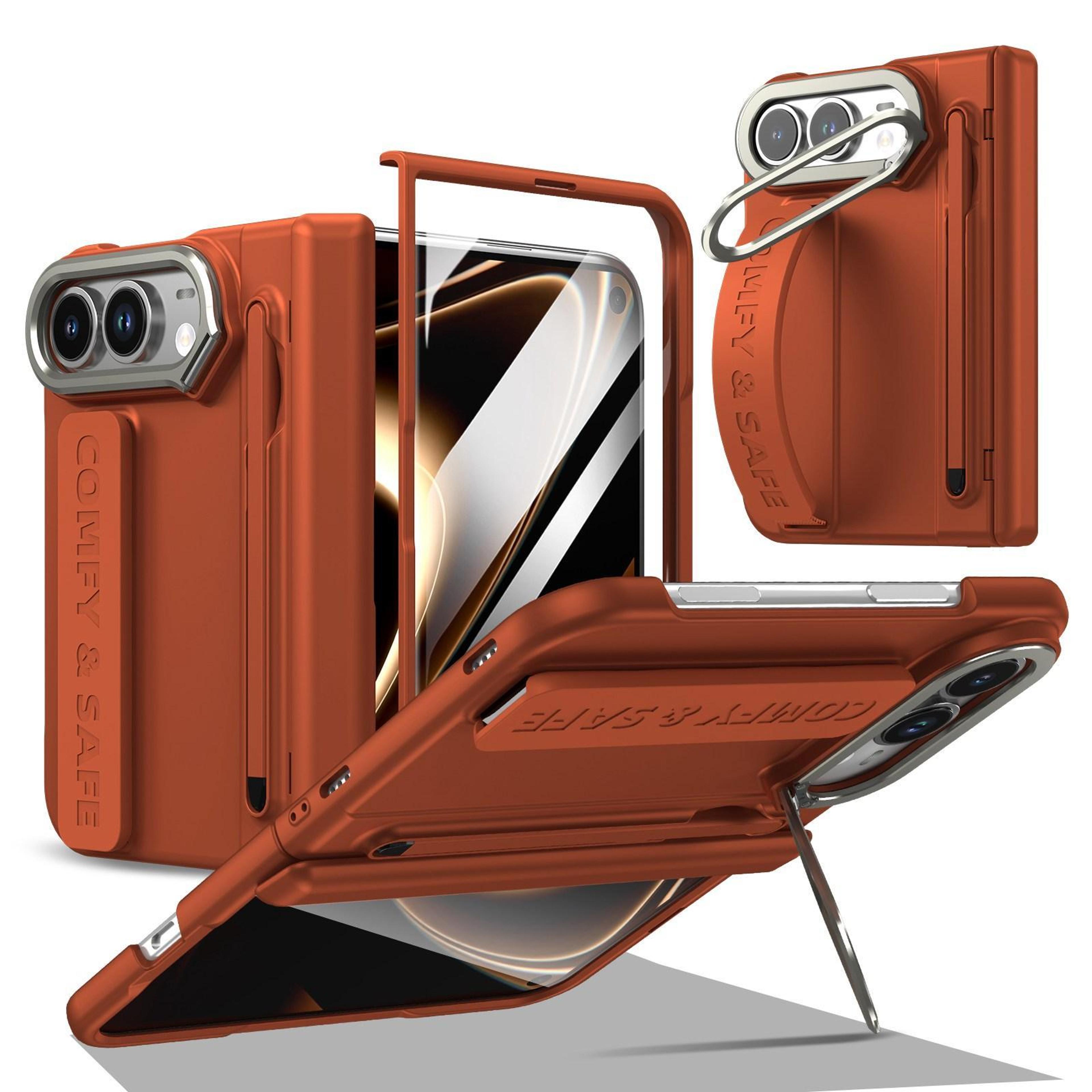 iphone duo protective case with wrist strap, stylus, stand and 9h screen protector