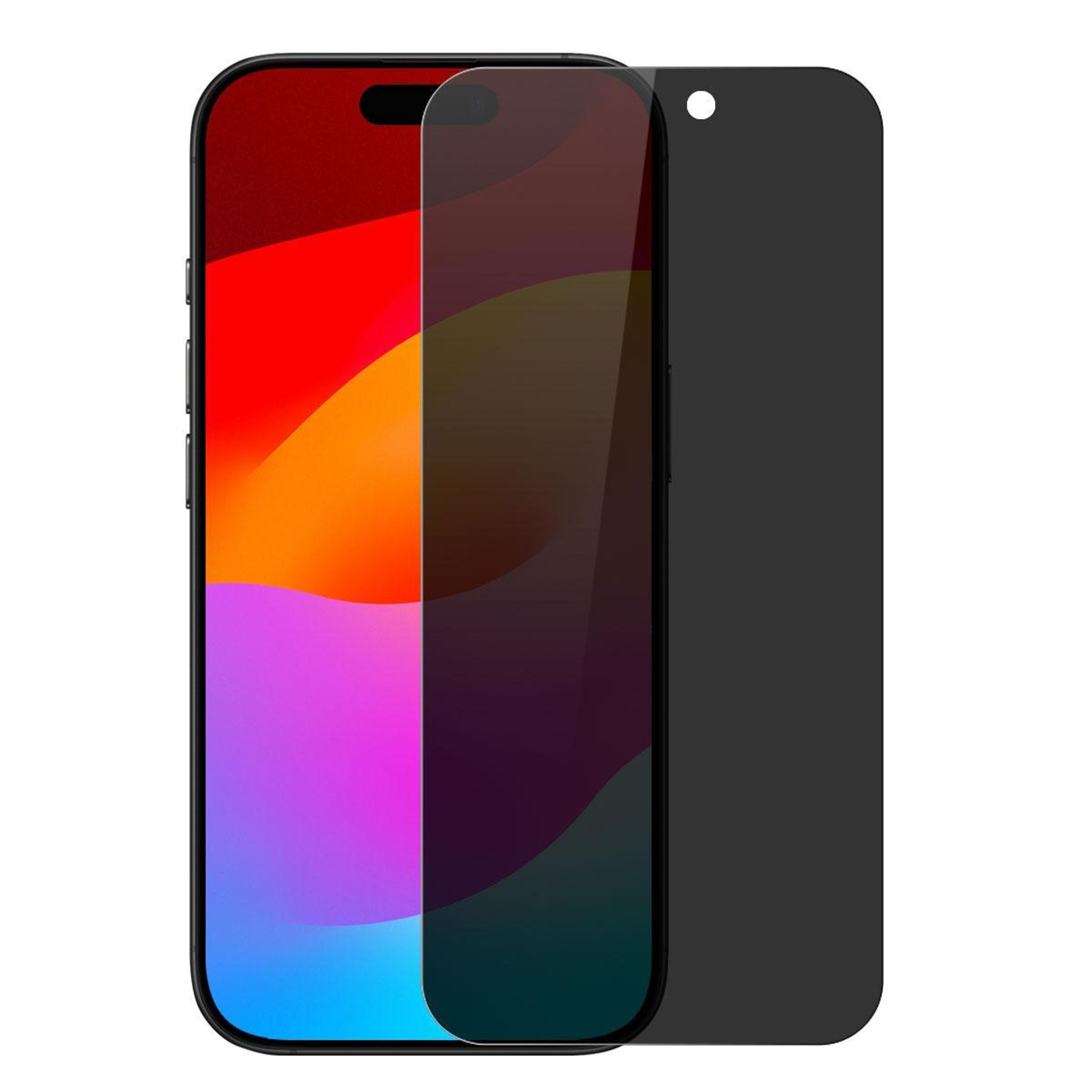 iphone 18 pro max privacy screen protector 0.3mm 28 degree 9h tempered glass