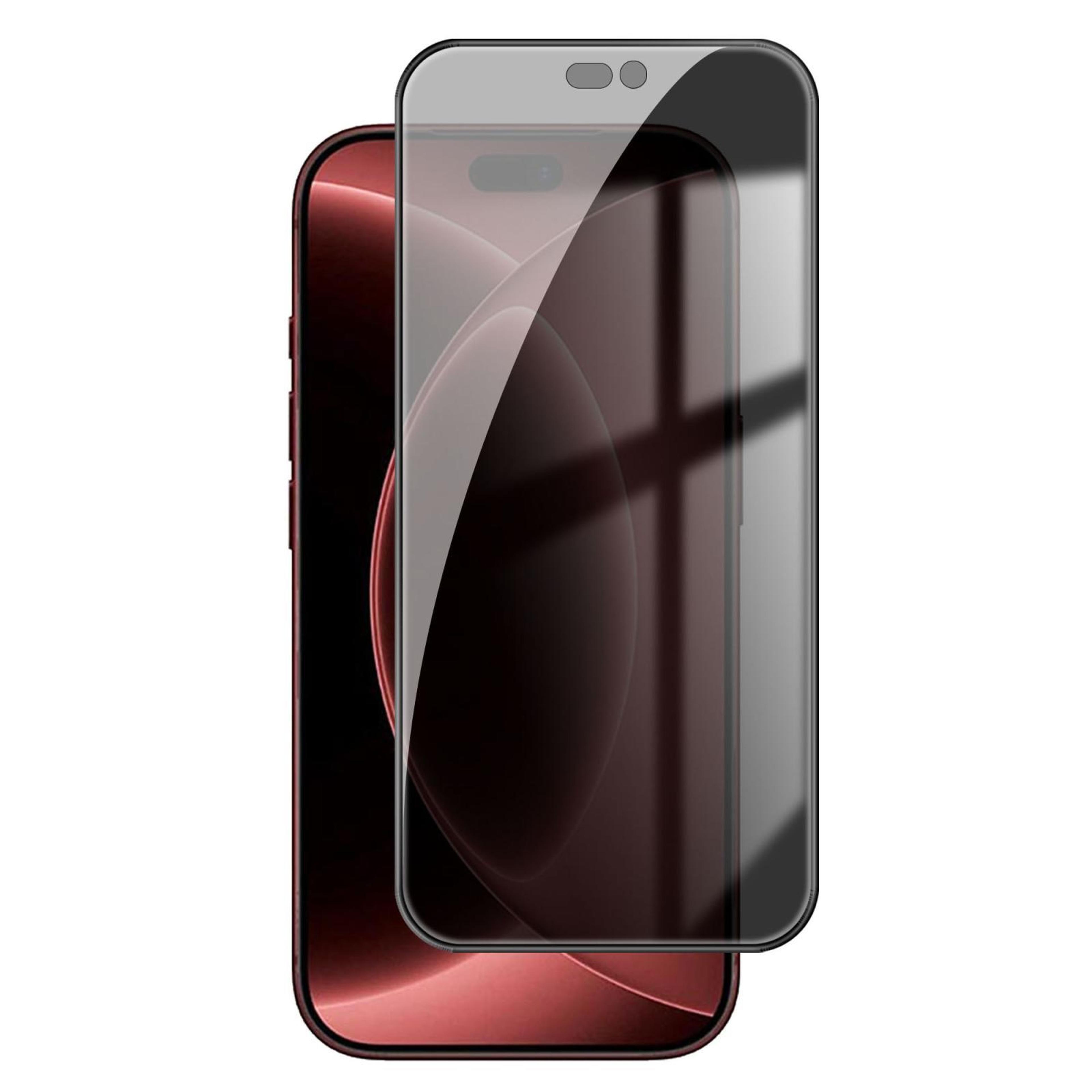 kalebol iphone 18 pro max privacy screen protector 9h+ full-coverage tempered glass