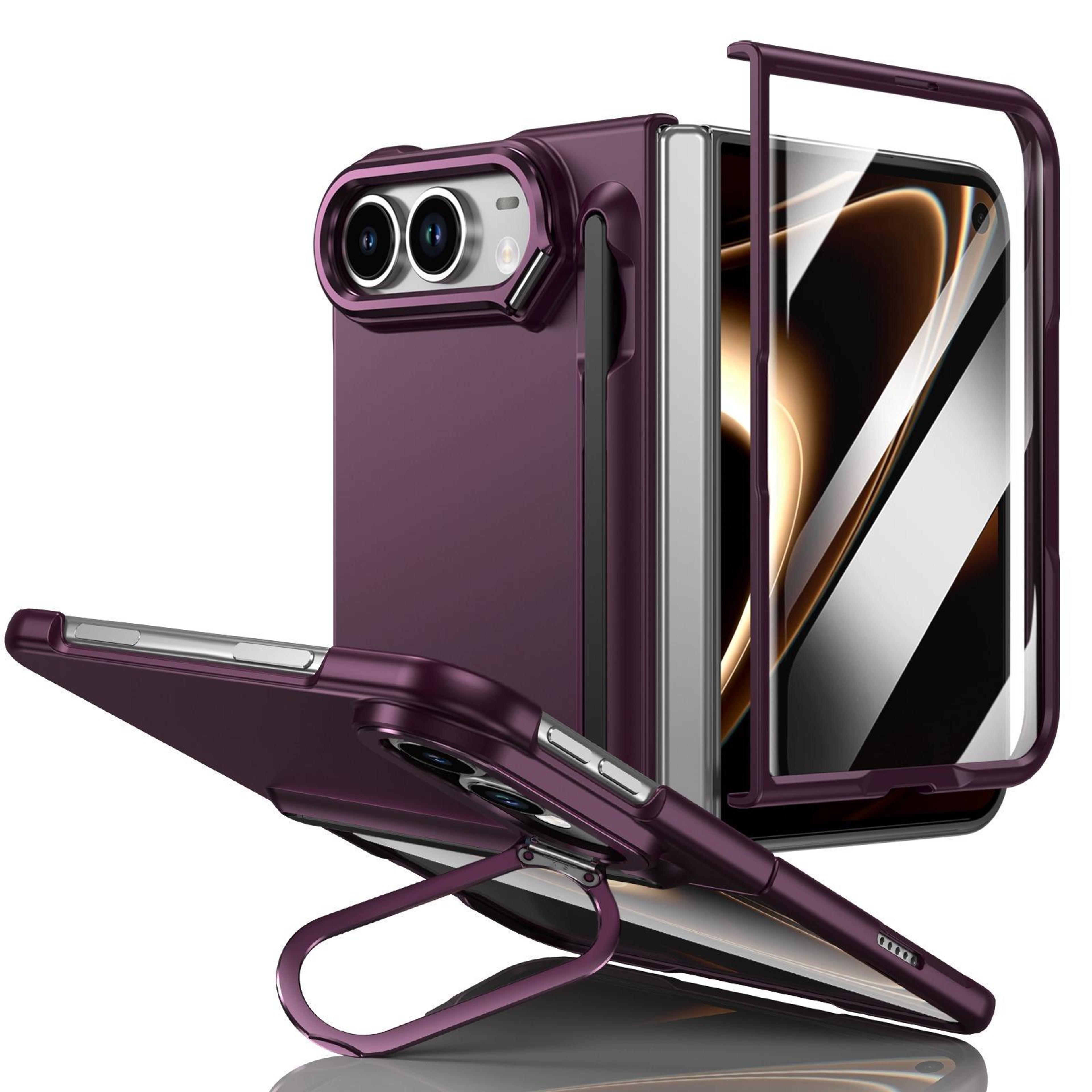 iphone duo shockproof case with 180° kickstand, built-in screen protector and stylus holder