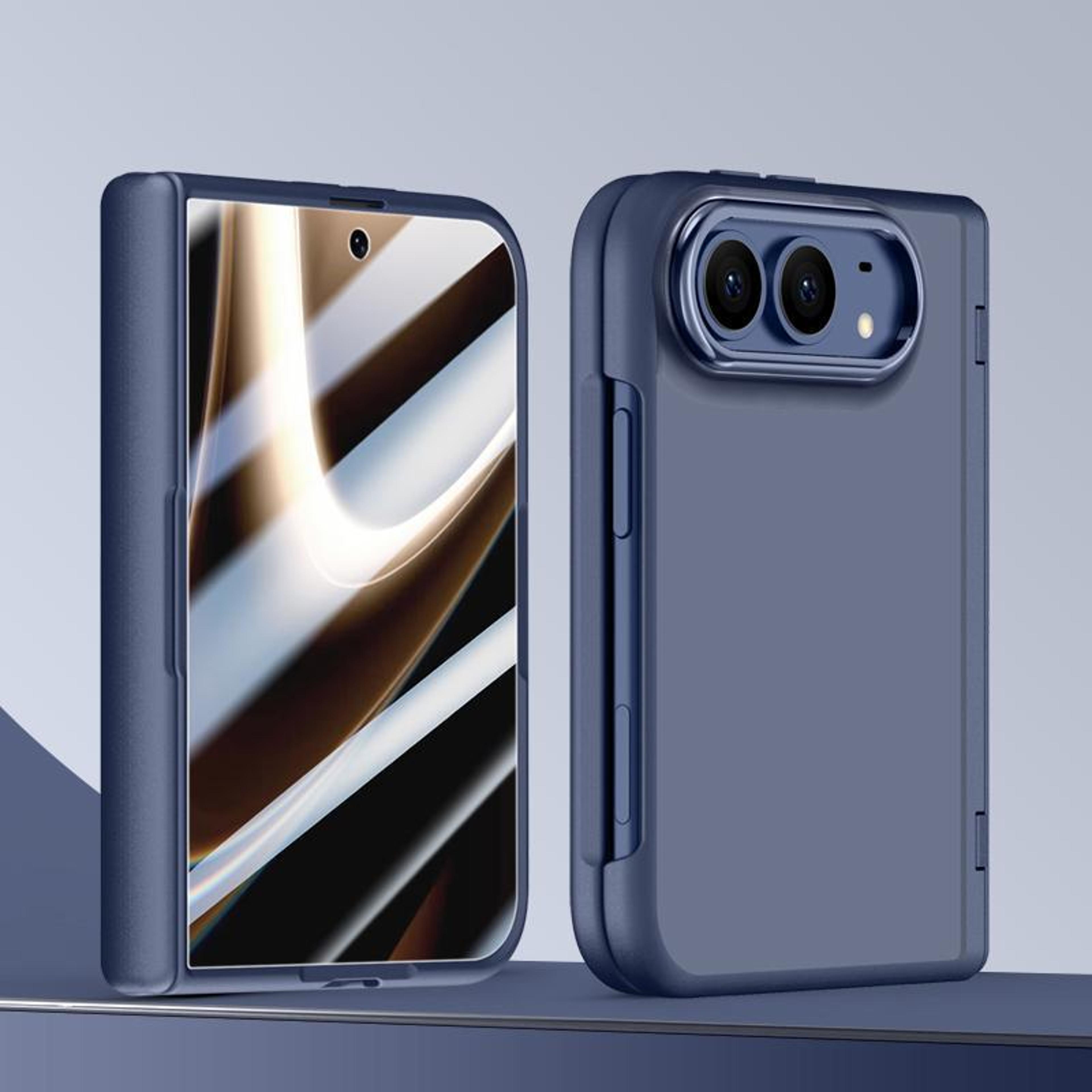 iphone duo shield case with built-in tempered glass screen protector and frosted back