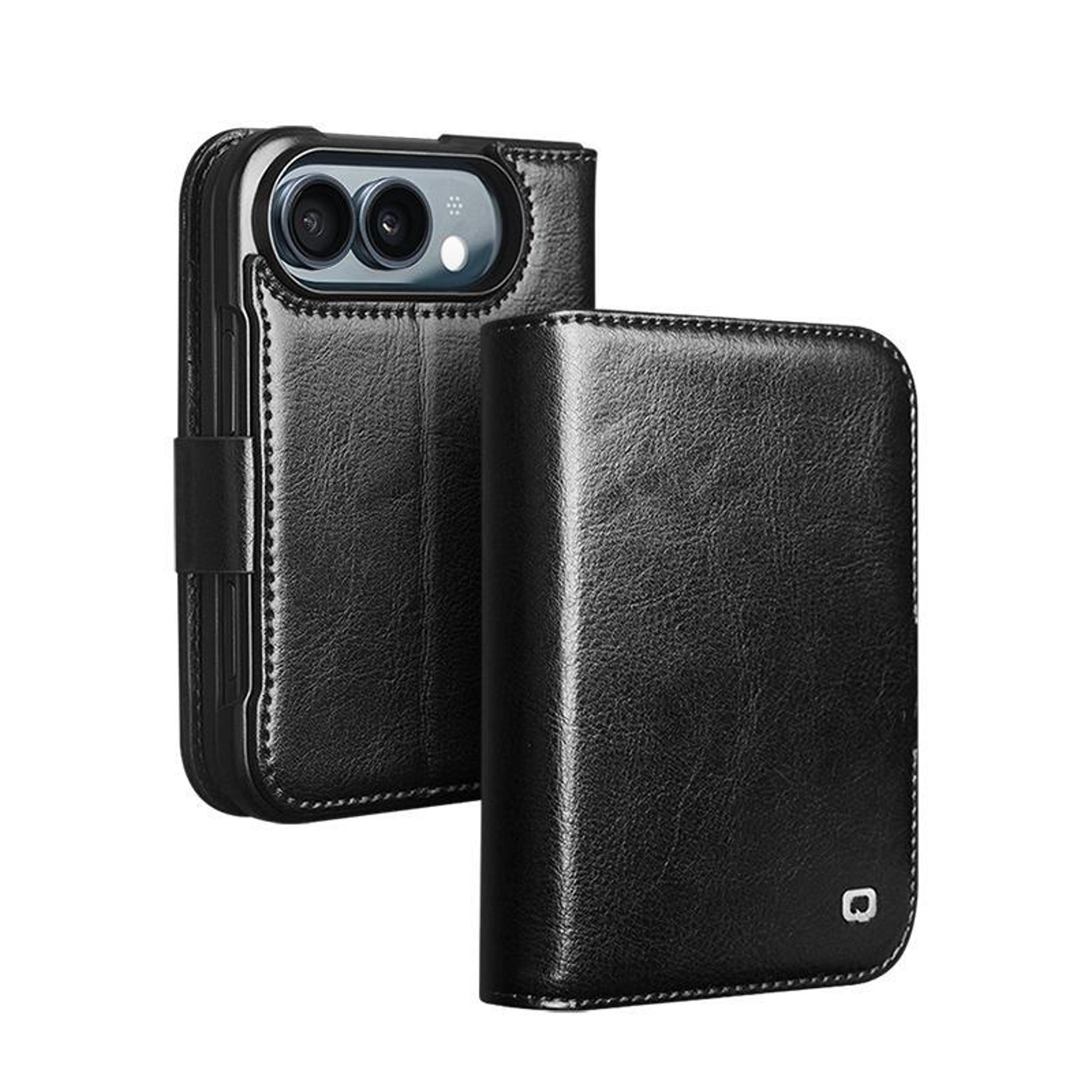 iphone duo genuine leather buckle phone case