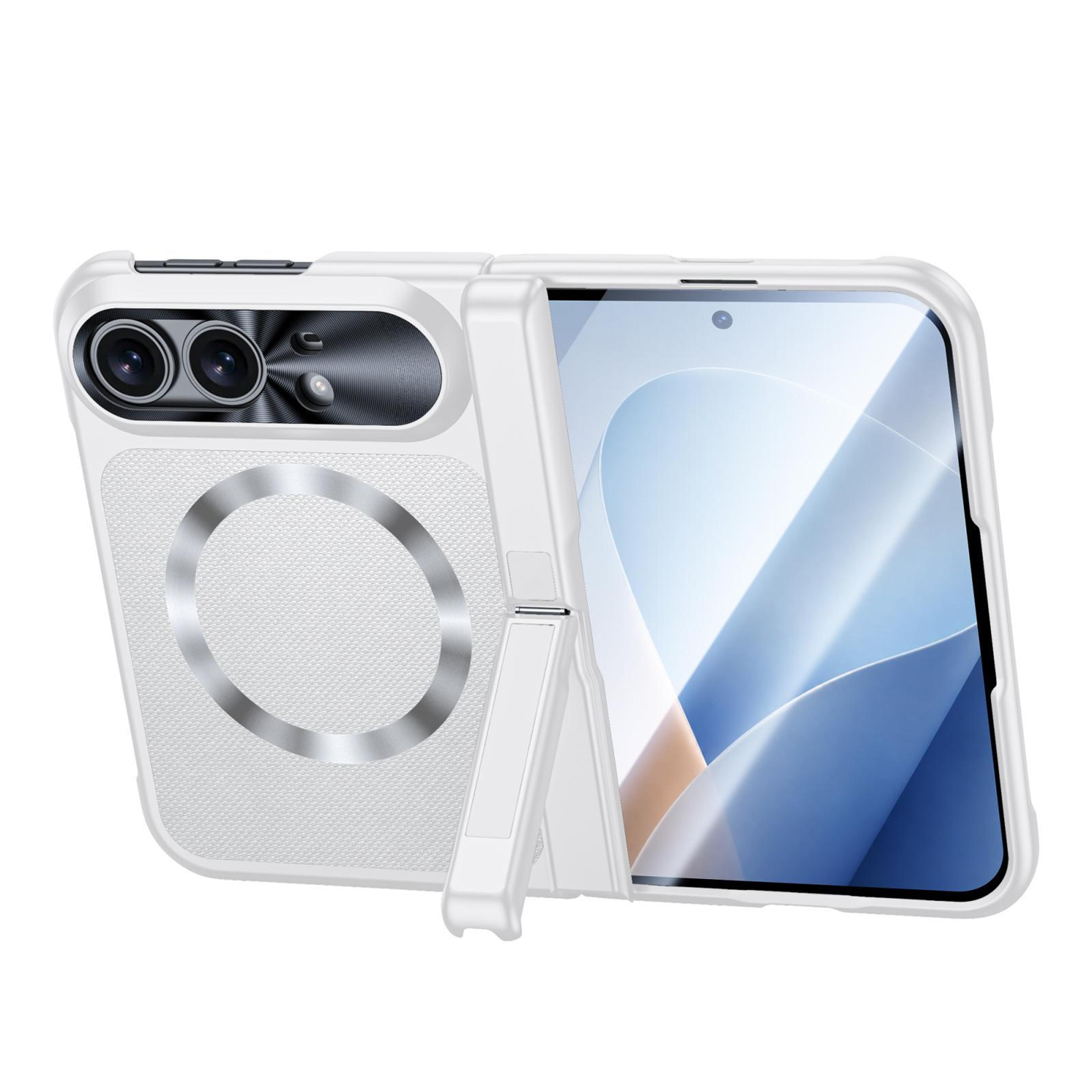 magnetic foldable iphone duo case with screen protector hinge protection and kickstand
