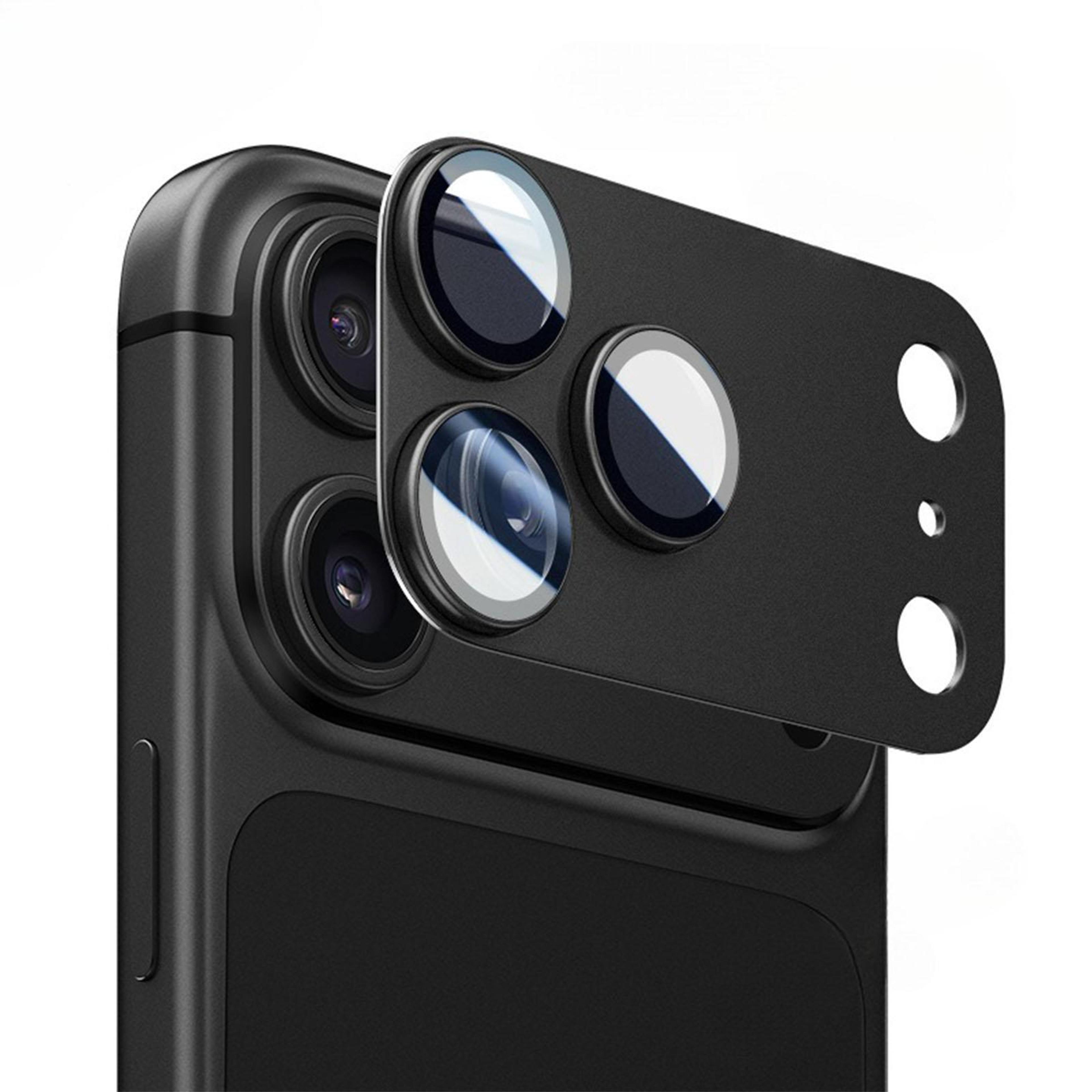 iphone 18 pro max camera lens protector with aluminum alloy ring and anti-reflective glass