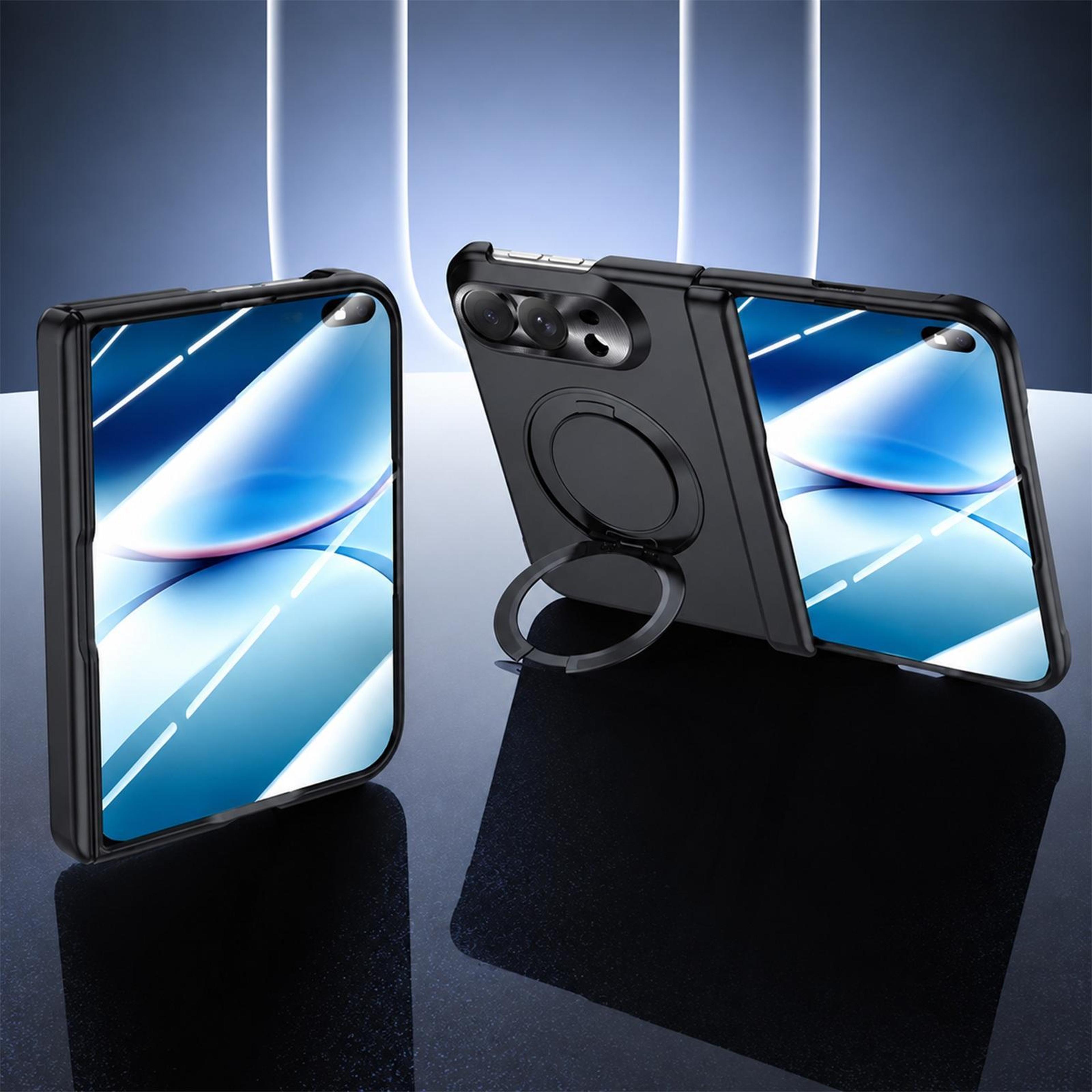 iphone duo 360 ring holder phone case with built-in screen protector and hinge protection