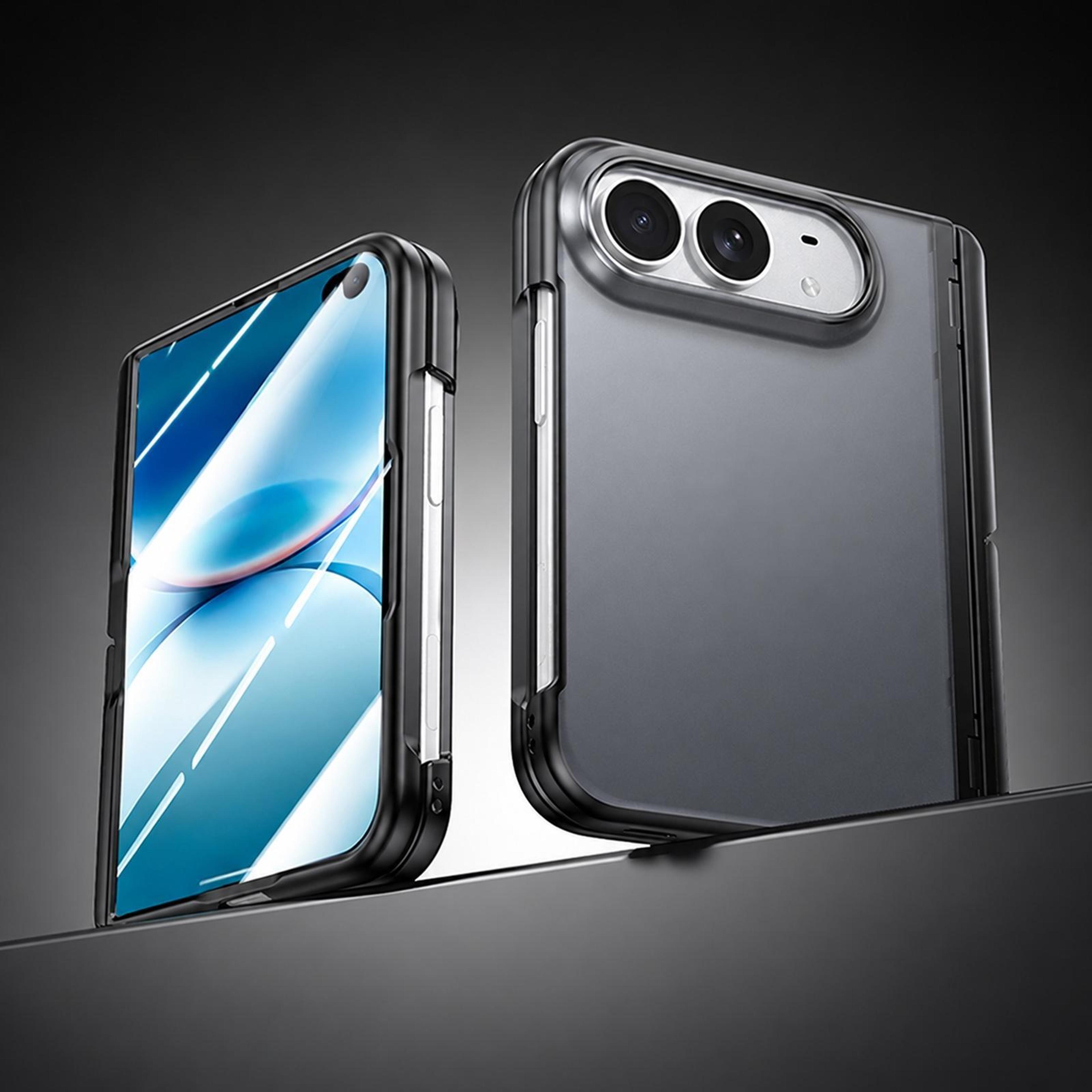 iphone duo full coverage foldable phone case with screen protector and adjustable kickstand